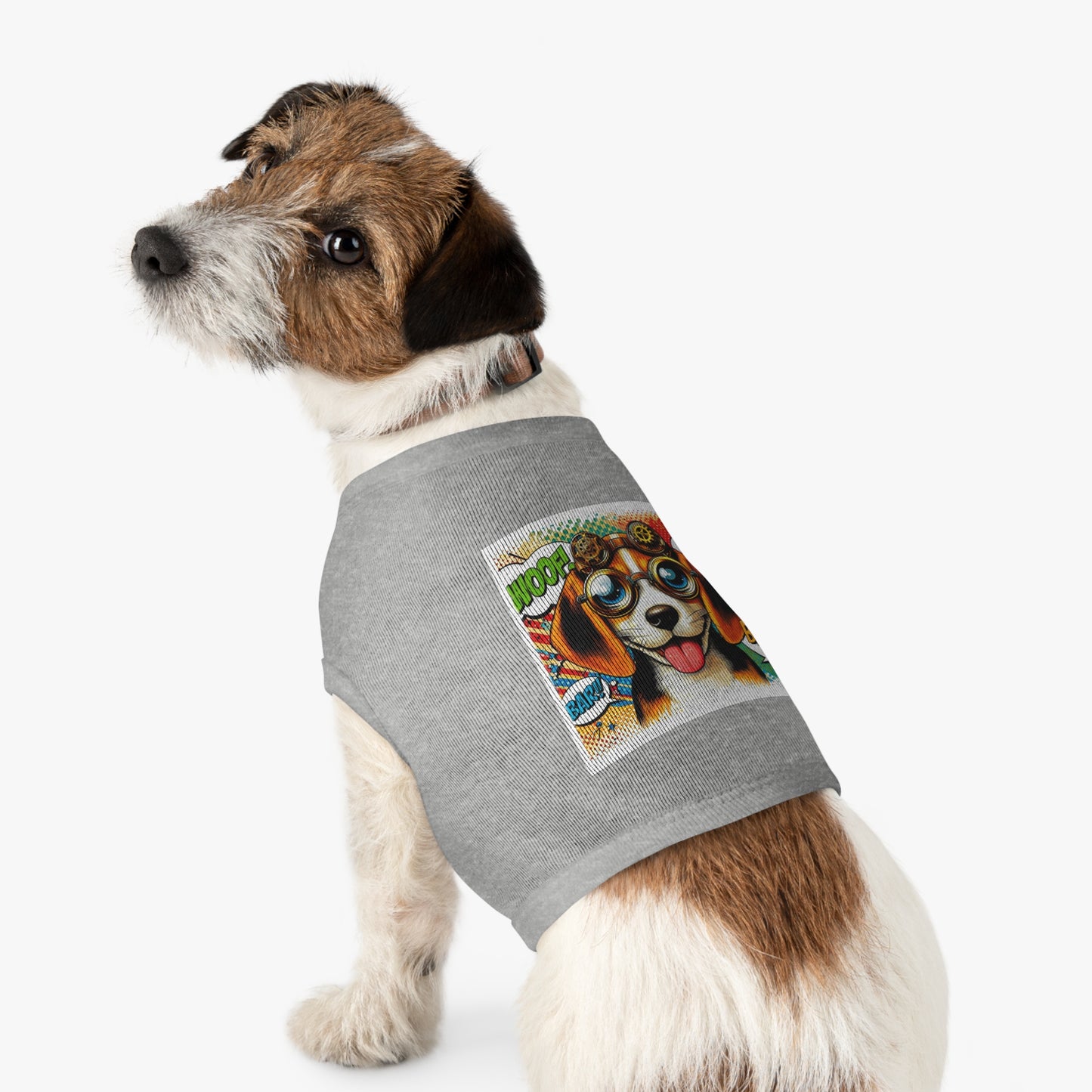 Pet Tank Top Wacky Beagle Pop Art Dog Pets Printify