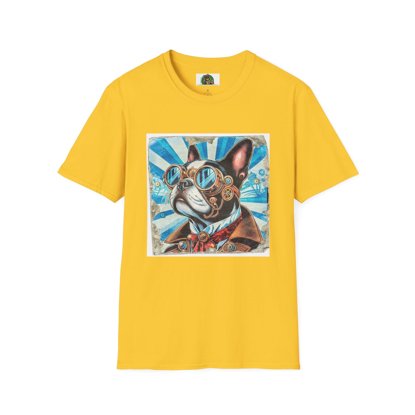 Steampunk Boston Terrier T-Shirt T-Shirt Printify S Daisy