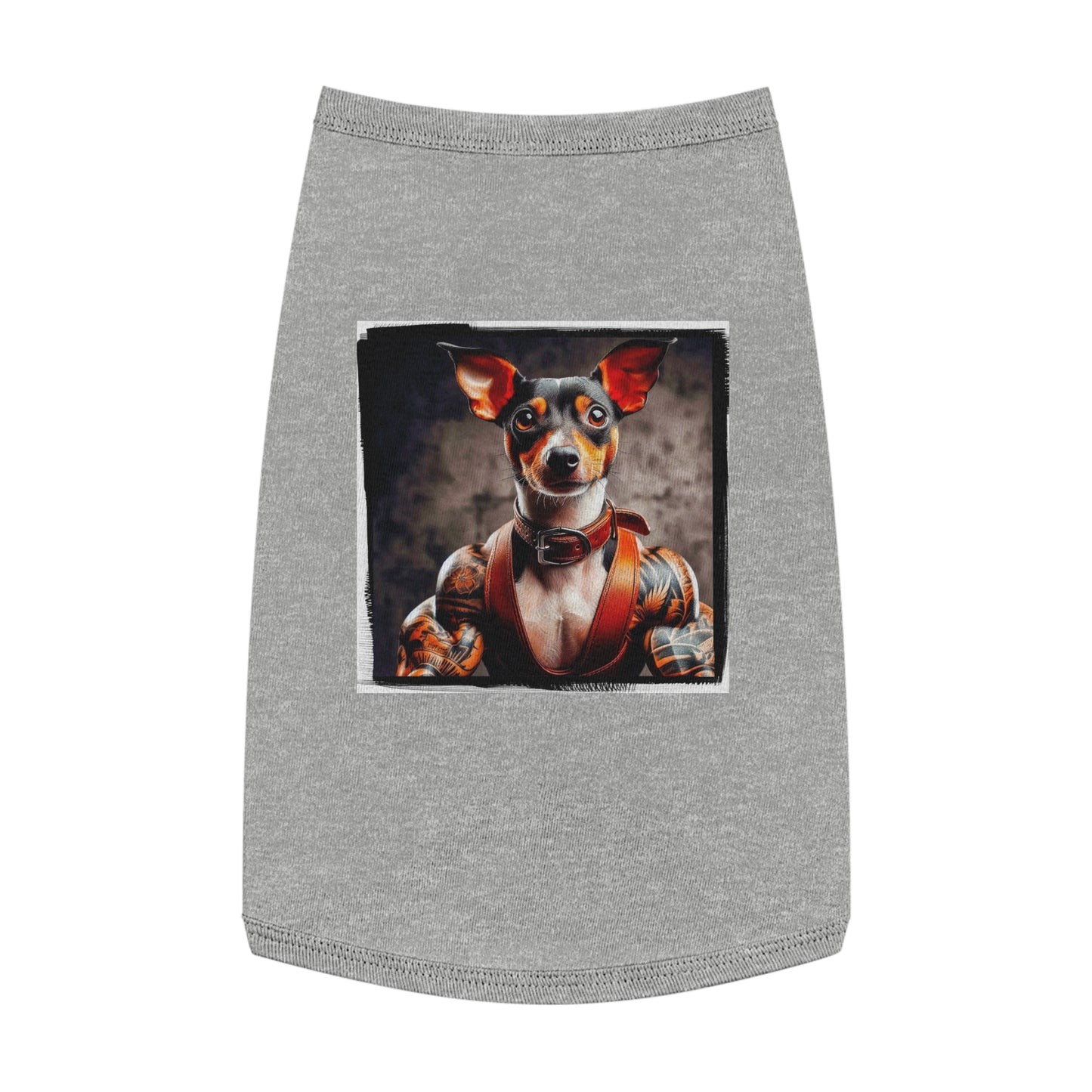 Pet Tank Top Rat Terrier bartender Pets Printify L Heather