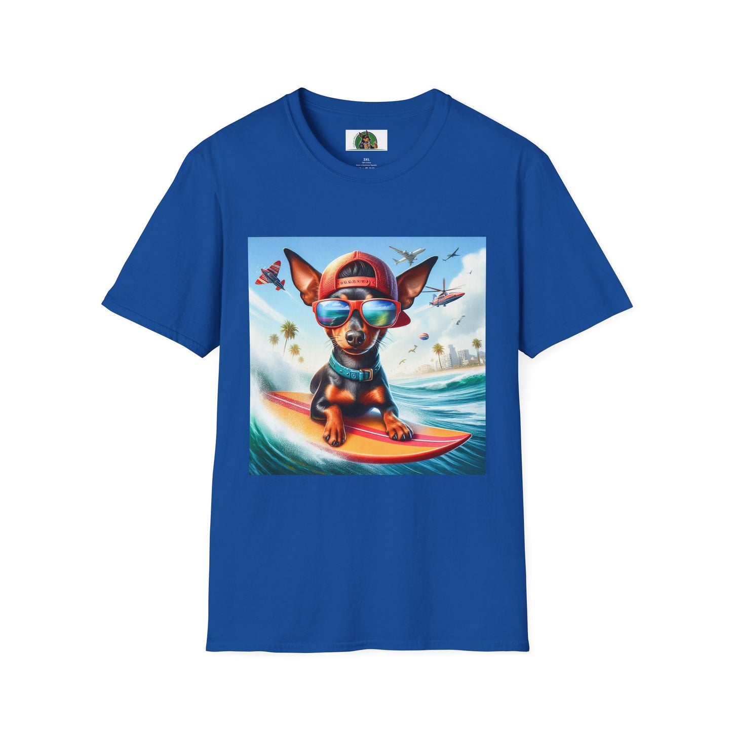 Min Pin T-Shirt tiny surfer T-Shirt Printify XS Royal