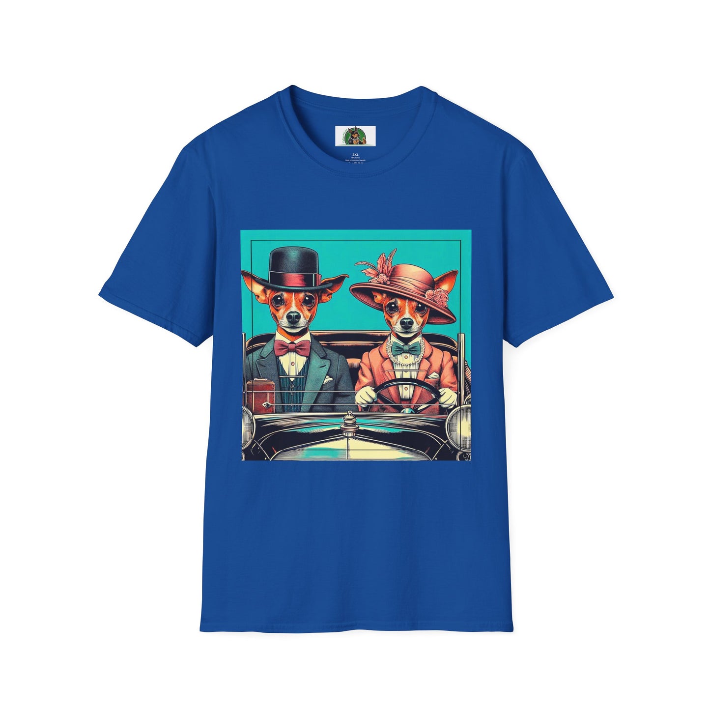 Wacky Min Pin T-Shirt 30s couple T-Shirt Printify XS Royal