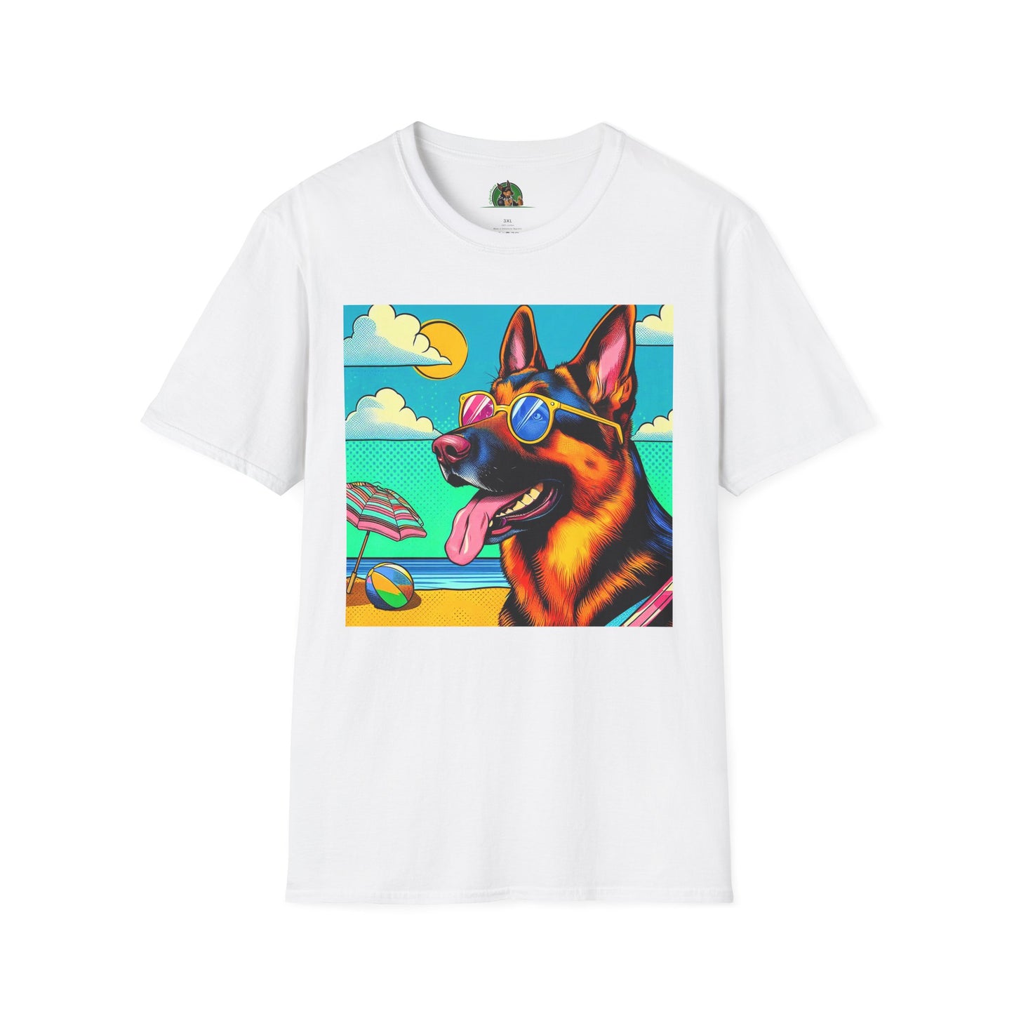 German Shepherd vacation shirt π T-Shirt Printify White S