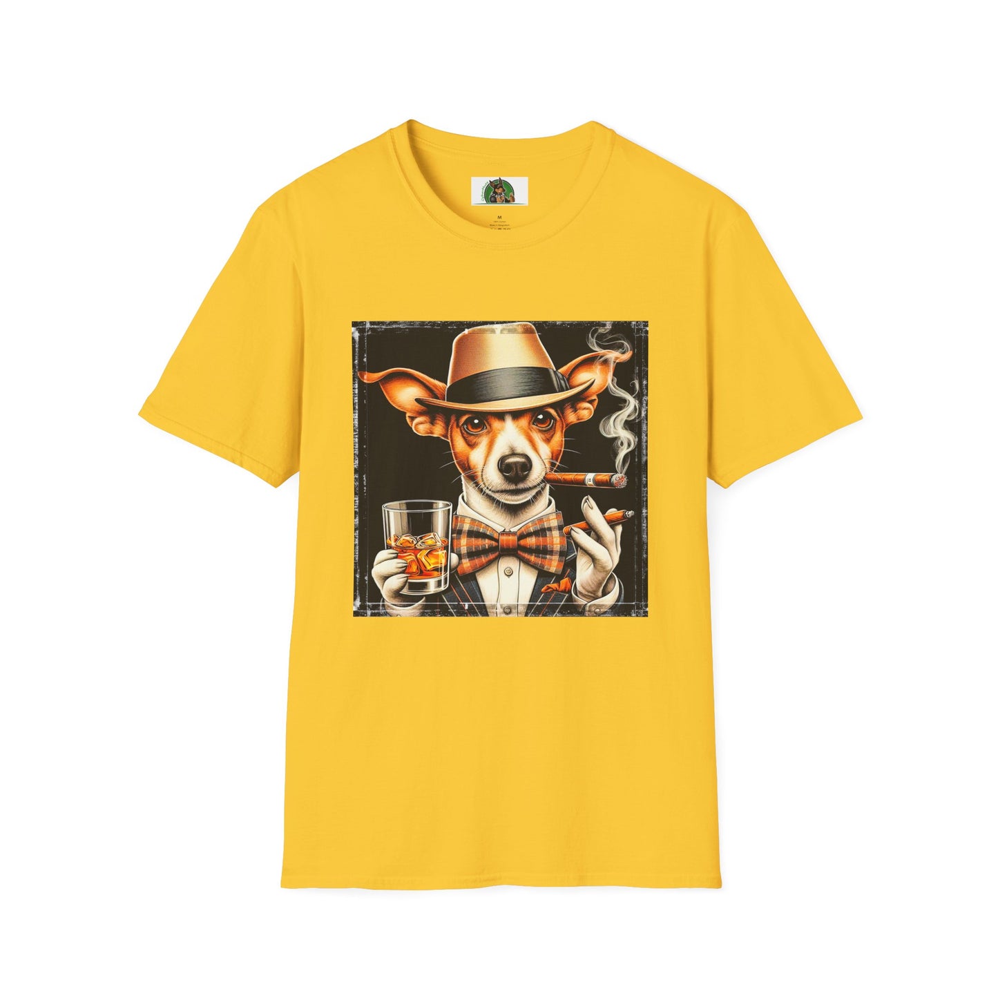 Rat Terrier T-Shirt cigars and whiskey T-Shirt Printify S Daisy