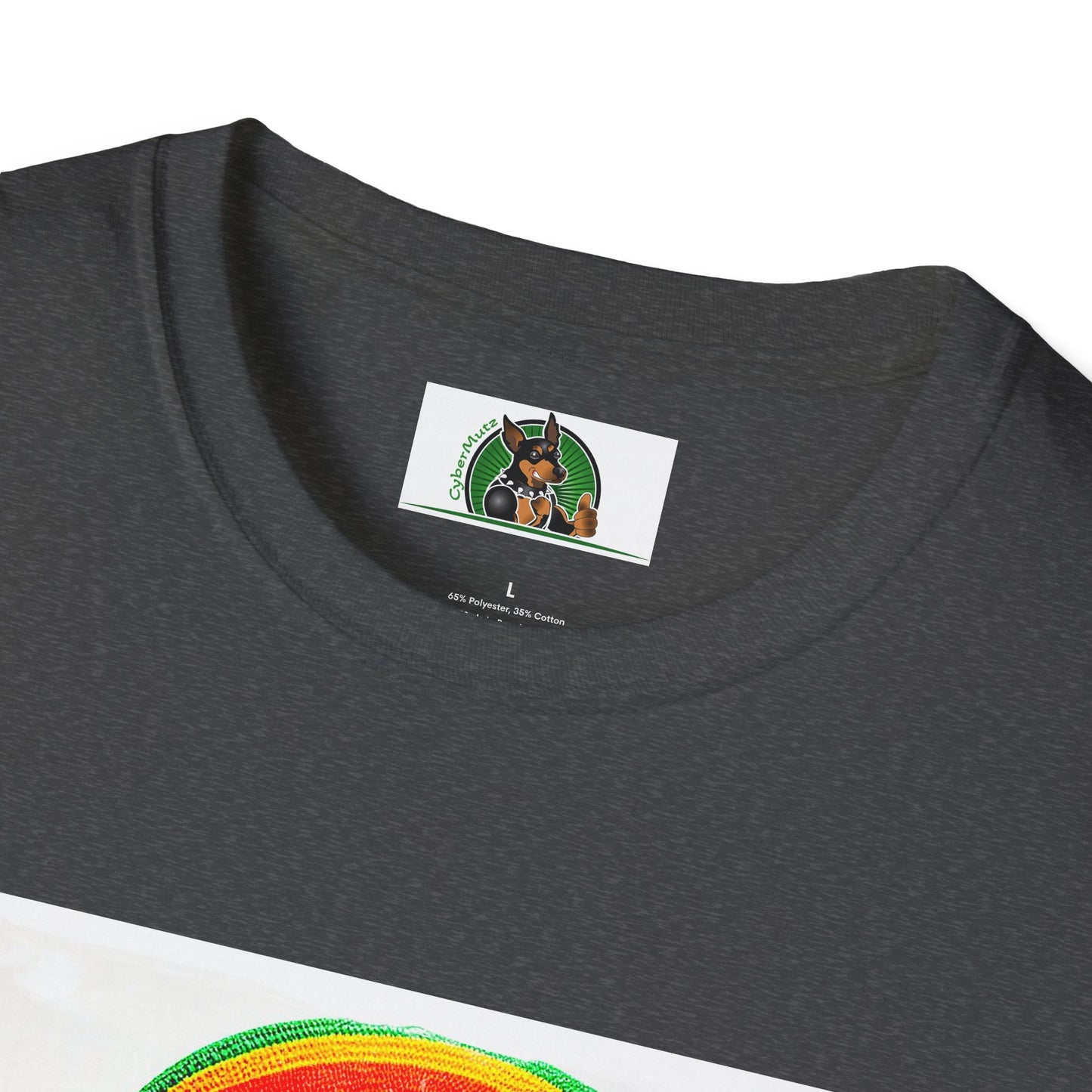 Basset Hound Rasta Dog Playing Guitar T-Shirt Printify