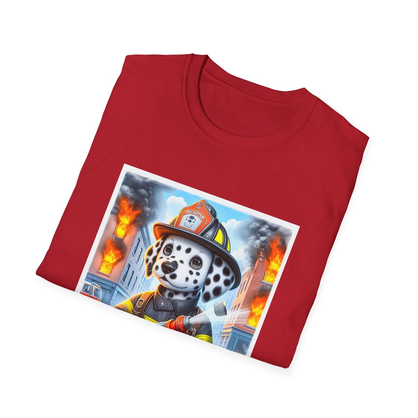 Dalmatian baby fireman t shirt