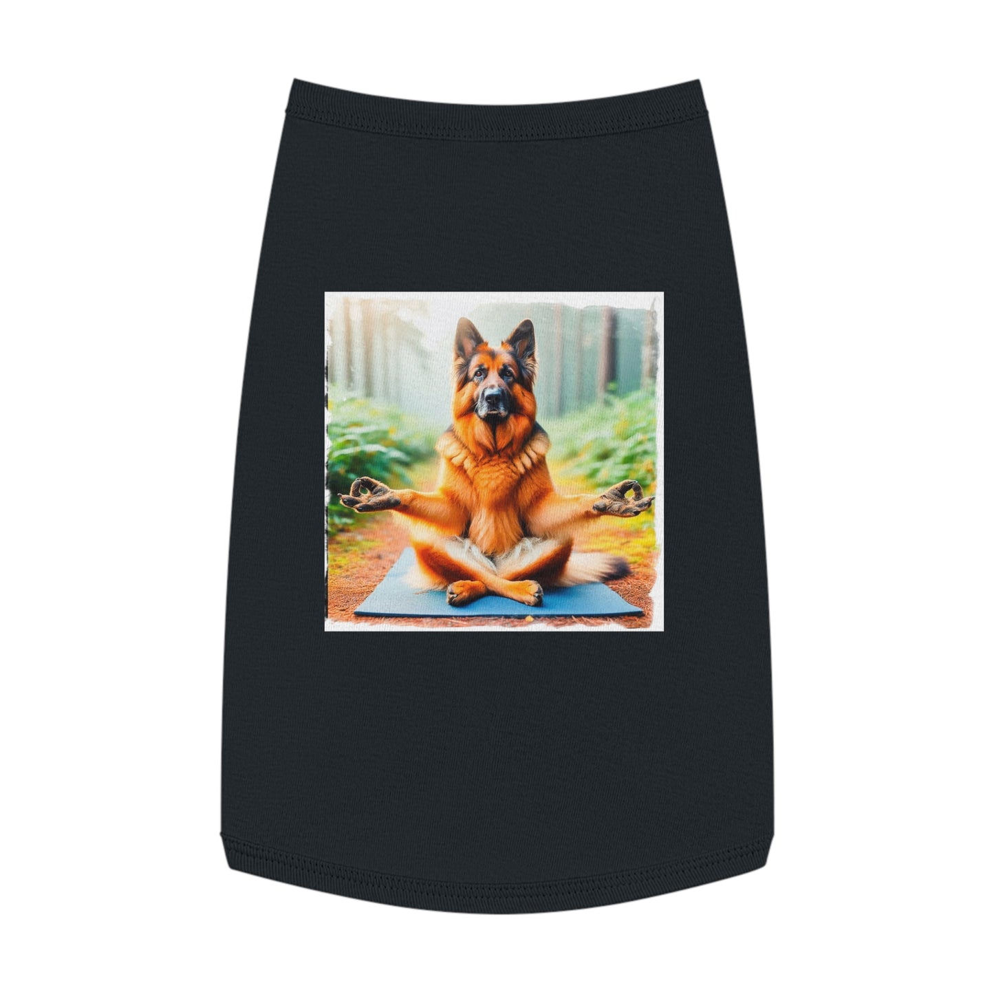 German Shepherd yoga shirt Pets Printify L Black