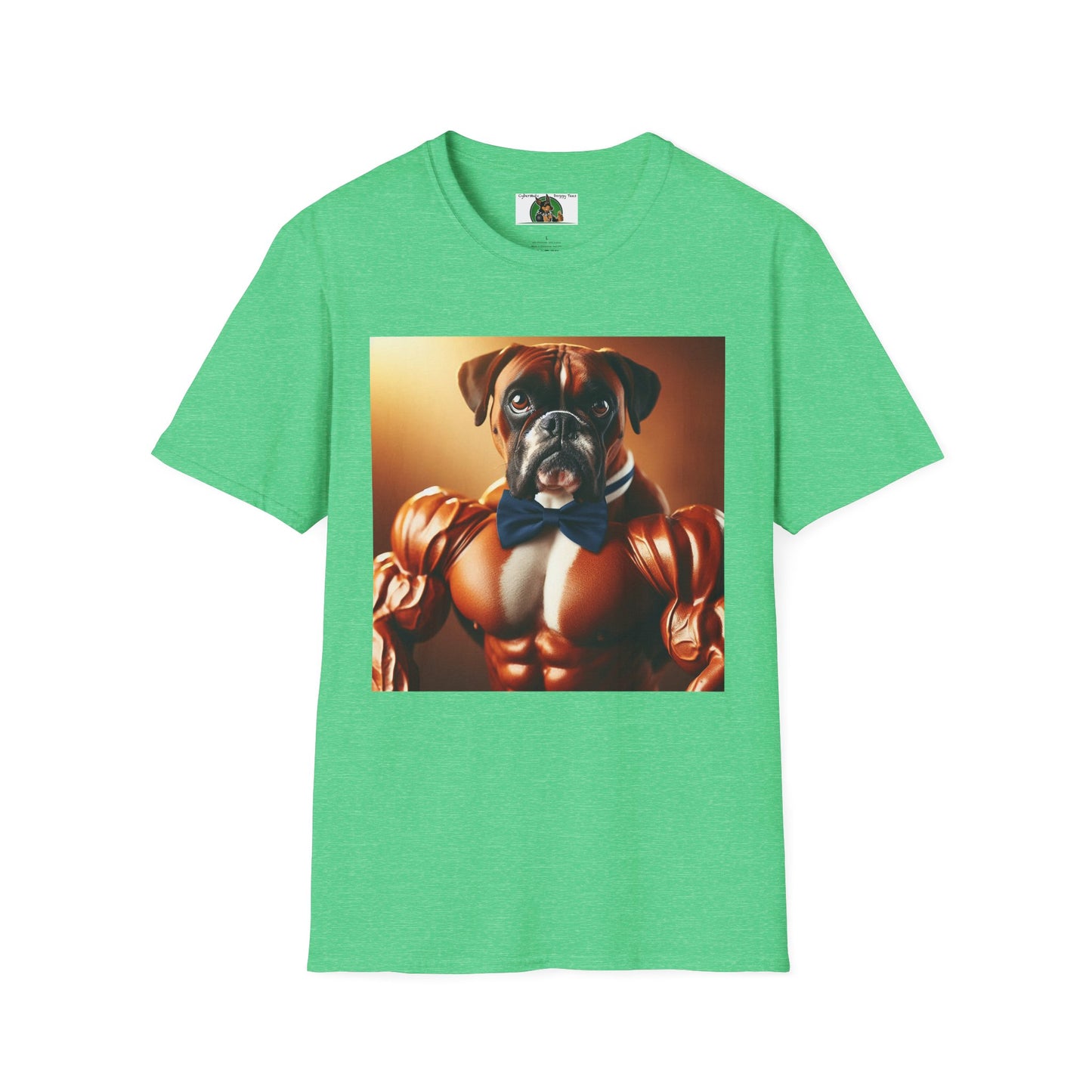 Muscle Boxer Unisex Softstyle T-Shirt T-Shirt Printify S Heather Irish Green