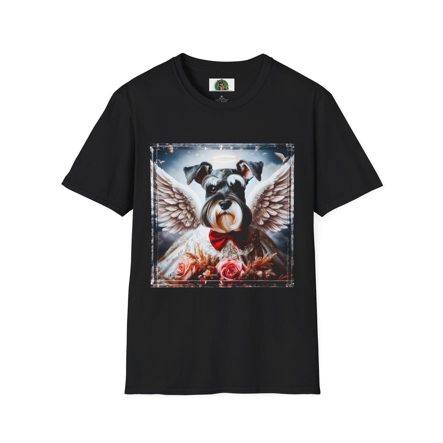 Miniture Schnauzer heavenly Angel shirt T-Shirt Printify XS Black