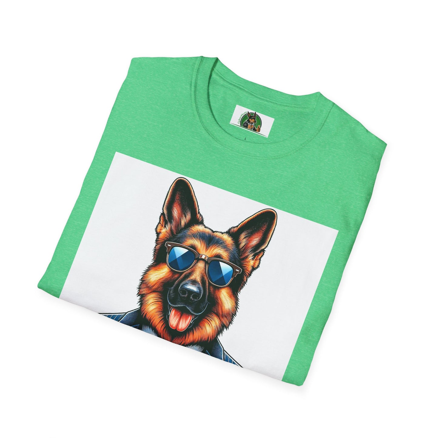 German Shepherd suit and tie