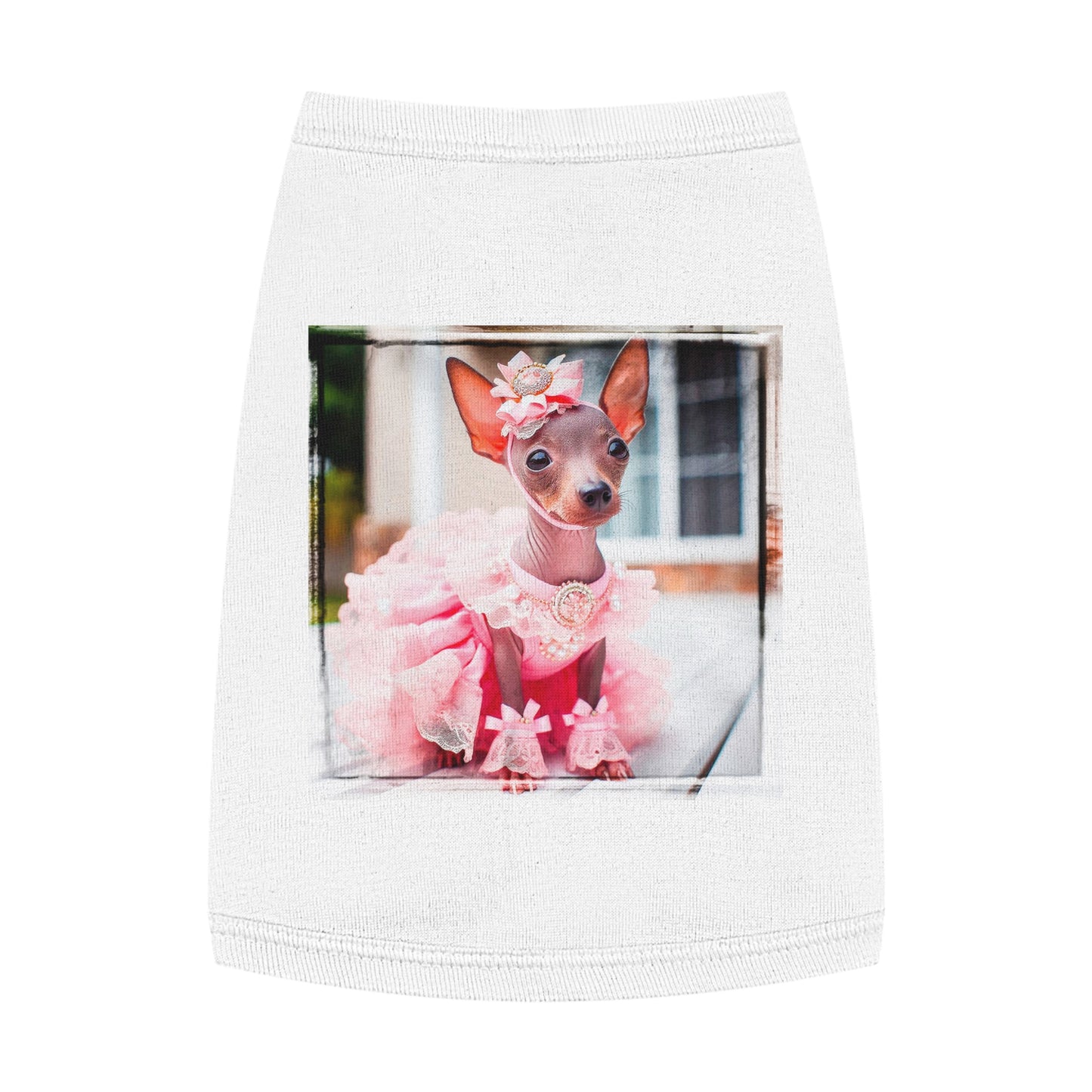 Mexican Hairless pink cutie shirt Pets Printify M White