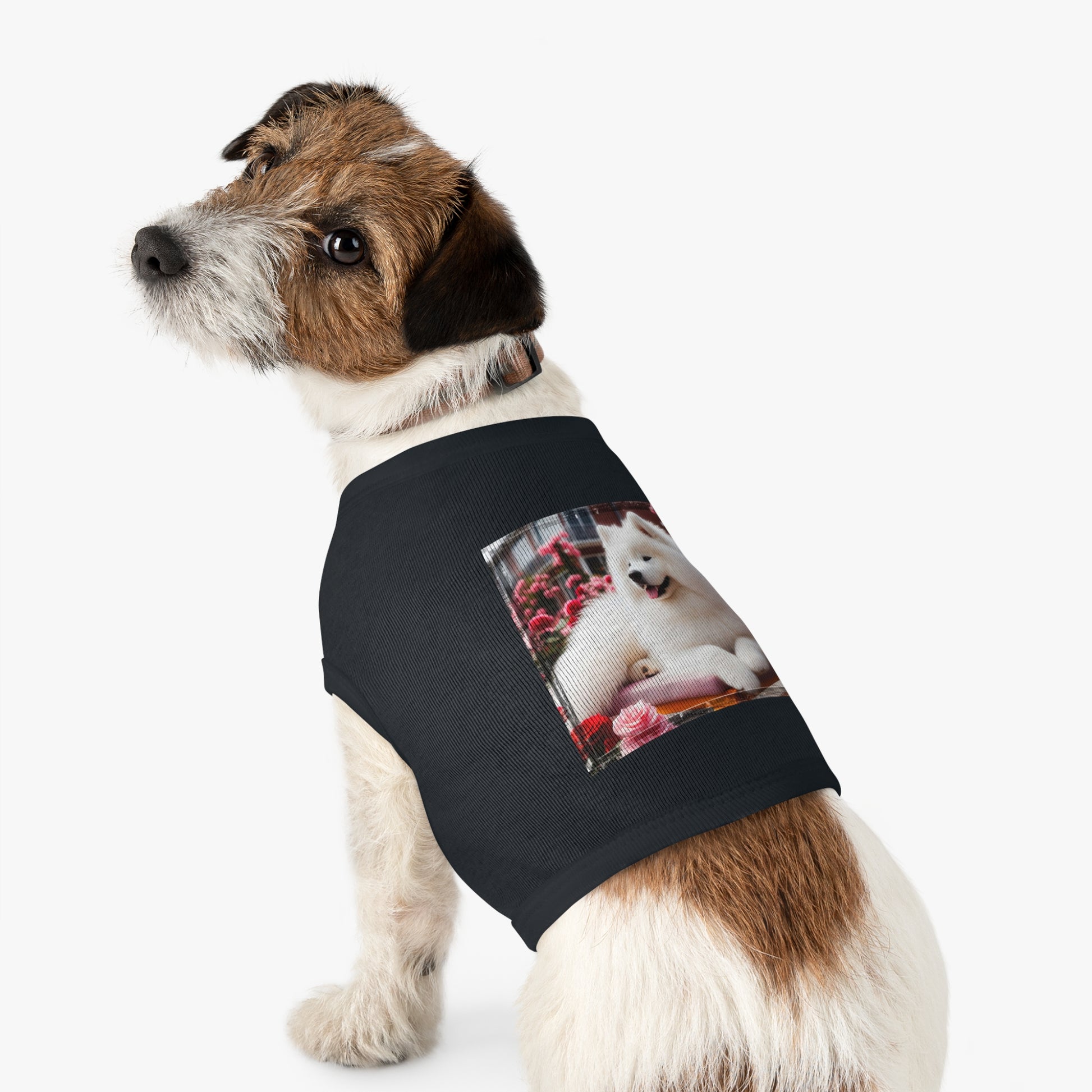 Pet Tank Top Husky fluffy girl Pets Printify