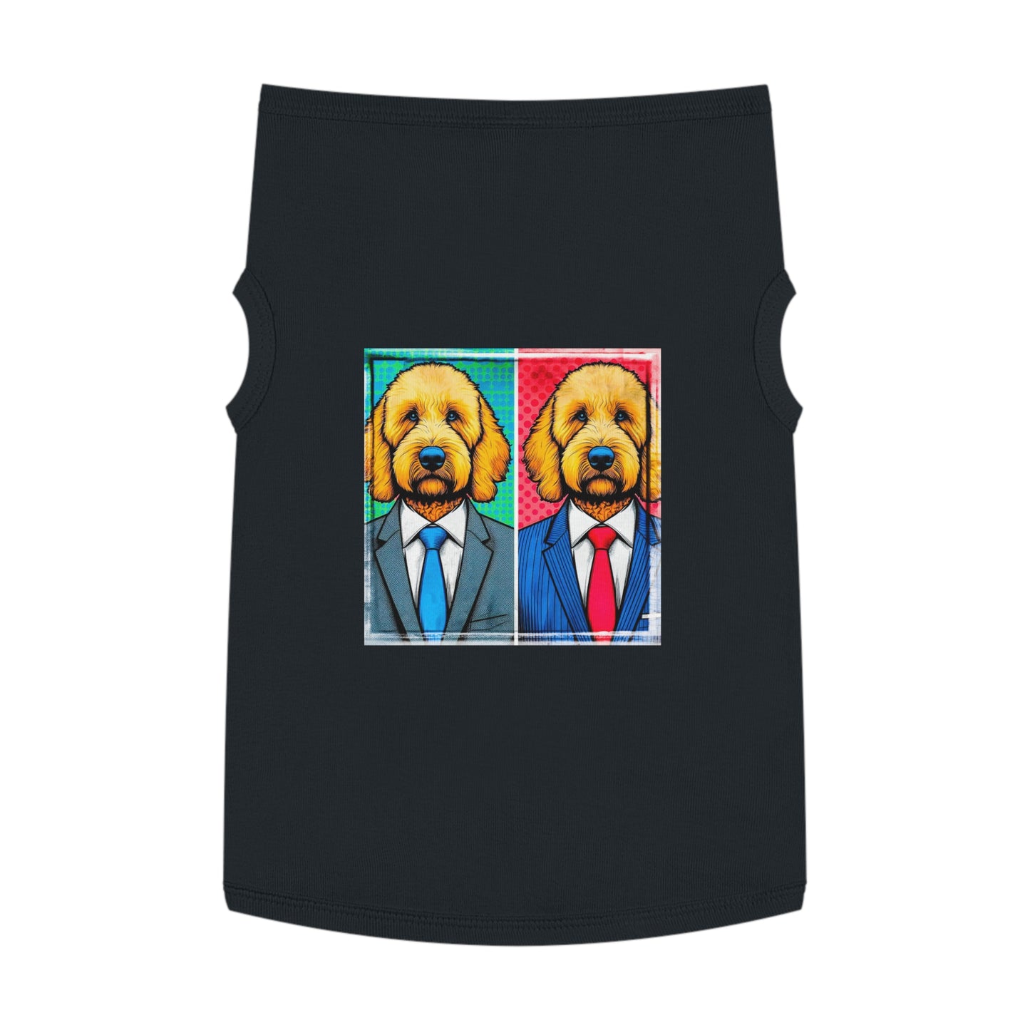 Pet Tank Golden Doodle business friends shirt Pets Printify XL Black