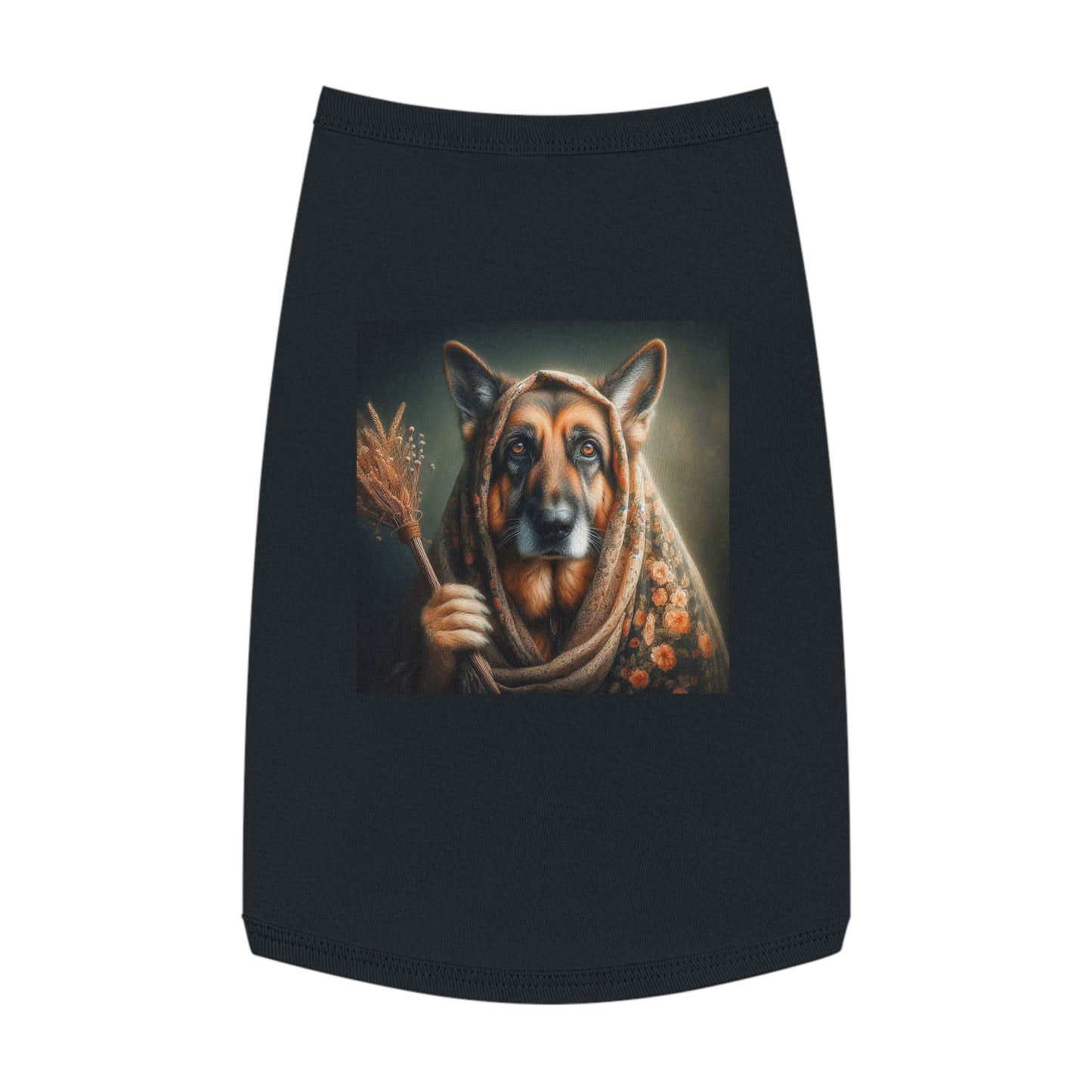 German Shepherd old man Pets Printify L Black