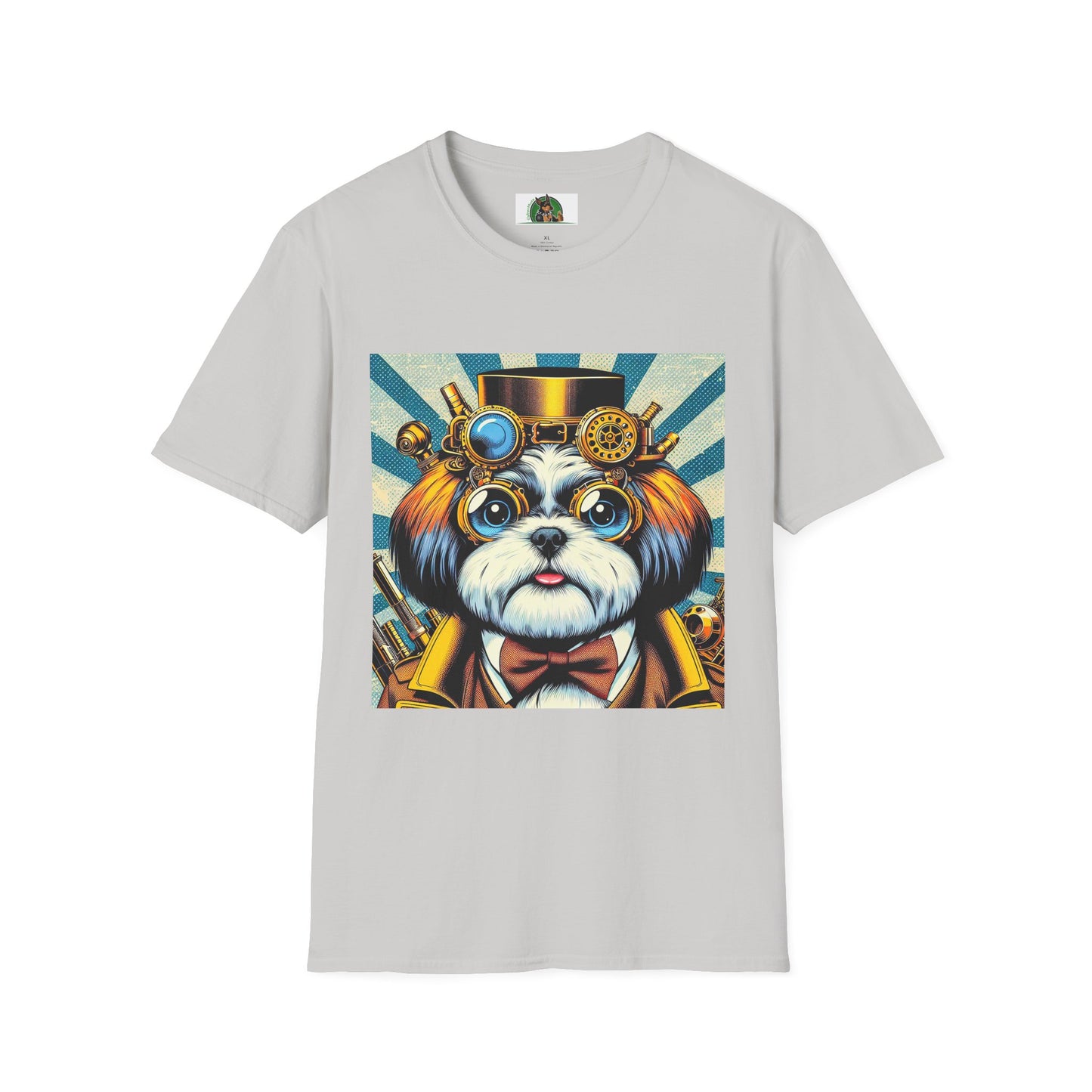 Shih Tzu steam punk shirt T-Shirt Printify S Ice Grey