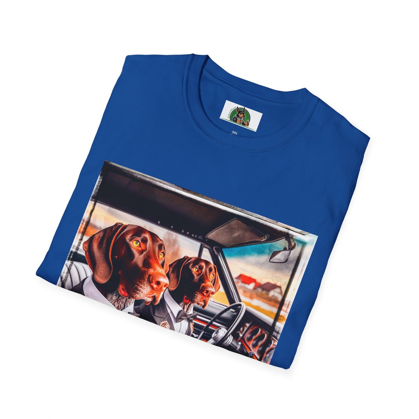Wacky German Shorthaired Pointer party fun t shirt T-Shirt Printify