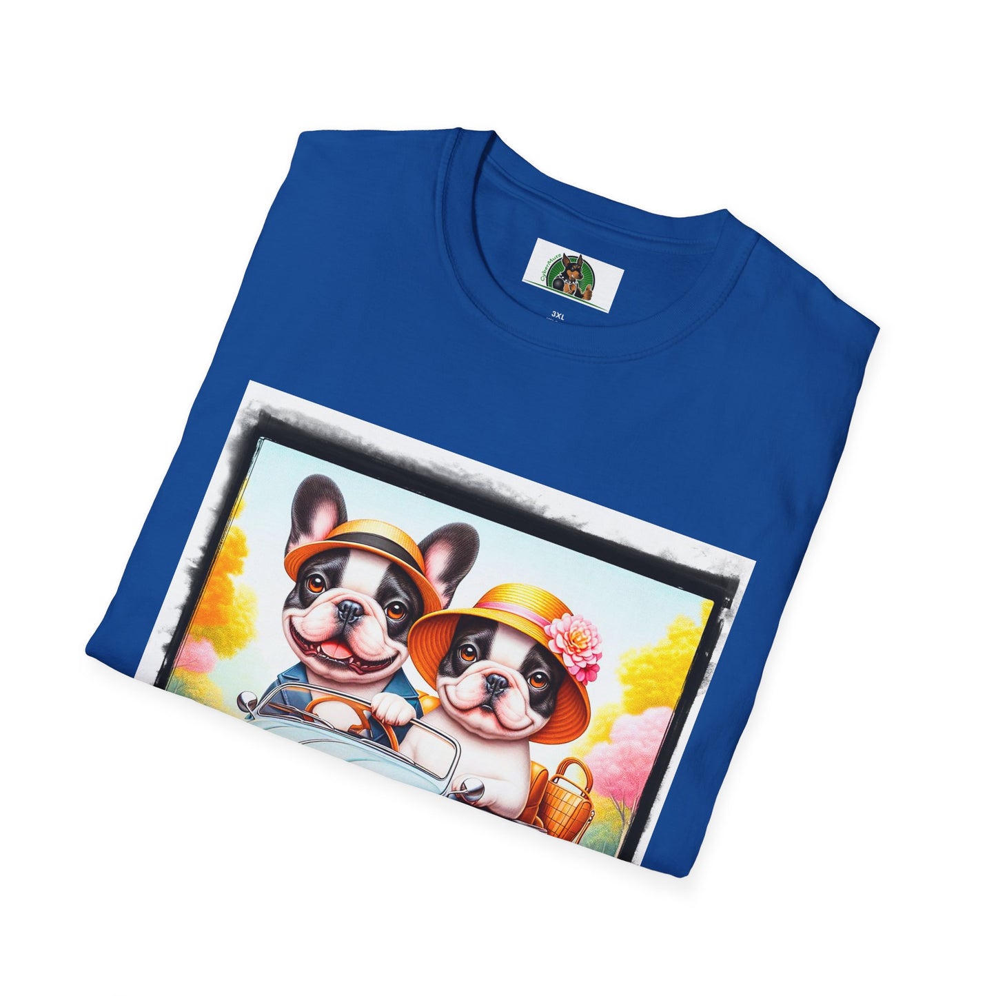 Wacky French Bulldog T-Shirt Printify