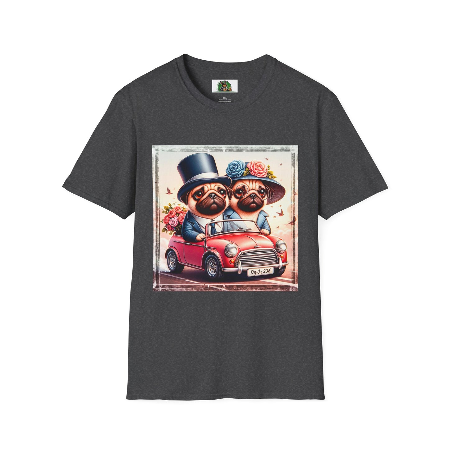 Wacky Pugs T-Shirt Printify XS Dark Heather