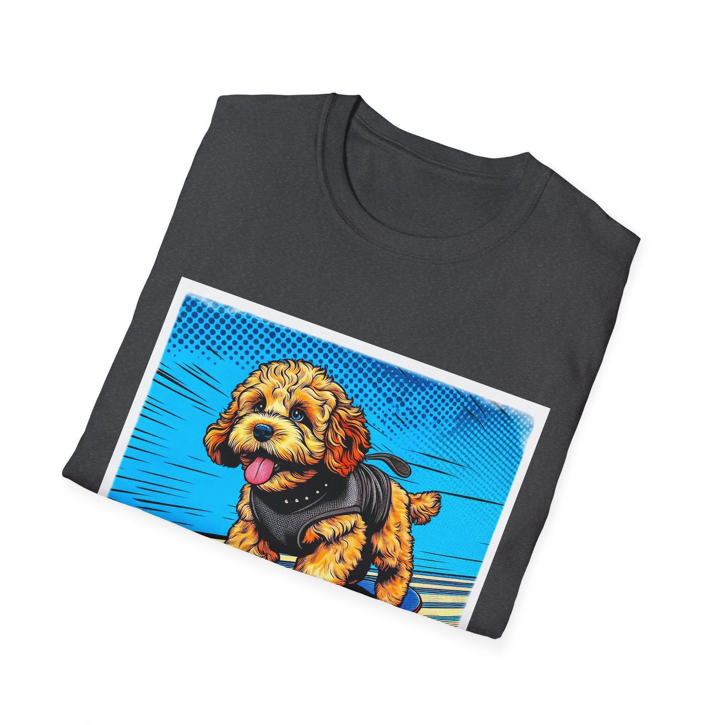 CockerPoo flying high t shirt T-Shirt Printify