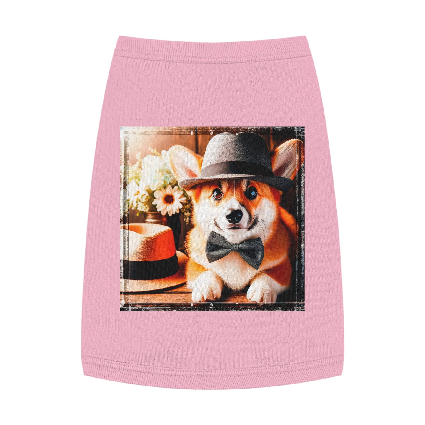 Pembroke Welsh Corgi fun hat shirt Pets Printify M Pink