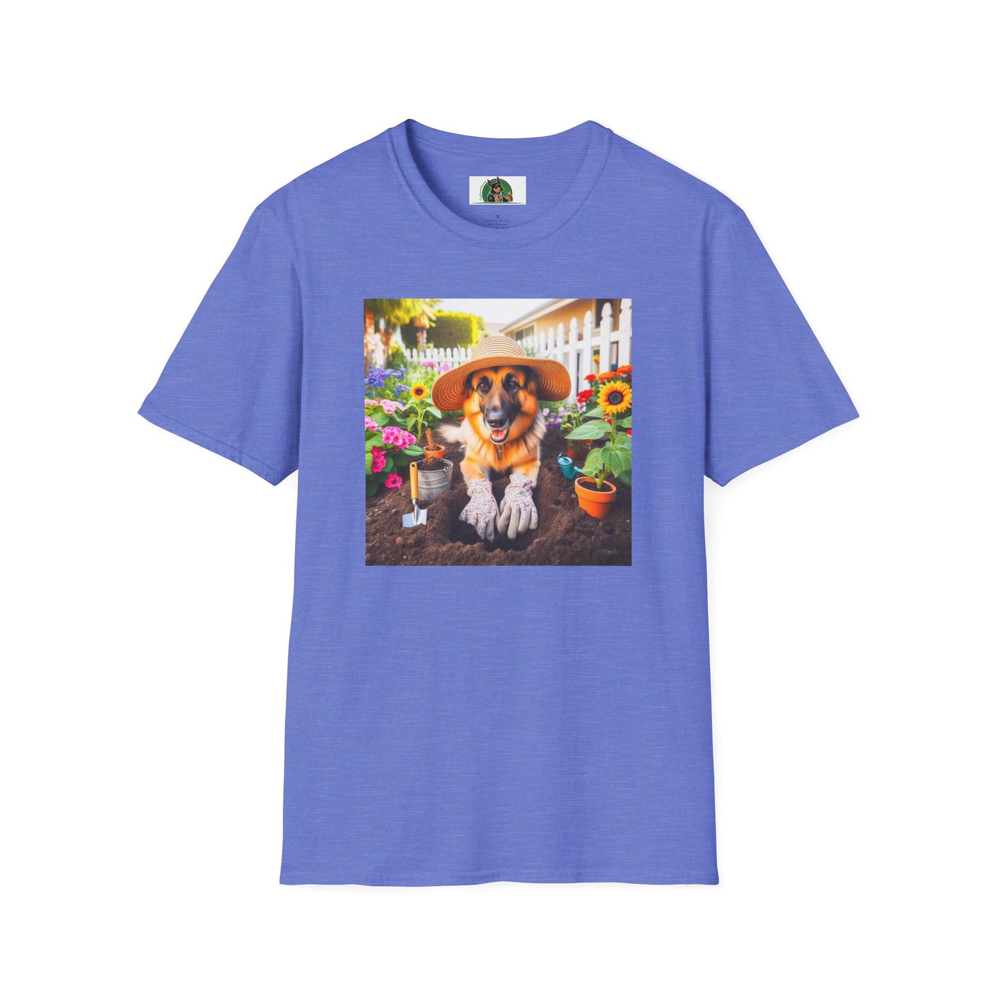 German Shepherd Gardner shirt T-Shirt Printify Heather Royal S