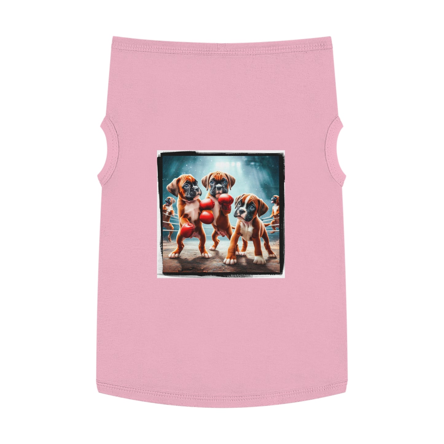Pet Tank Top Boxer Puppies Pets Printify XL Pink