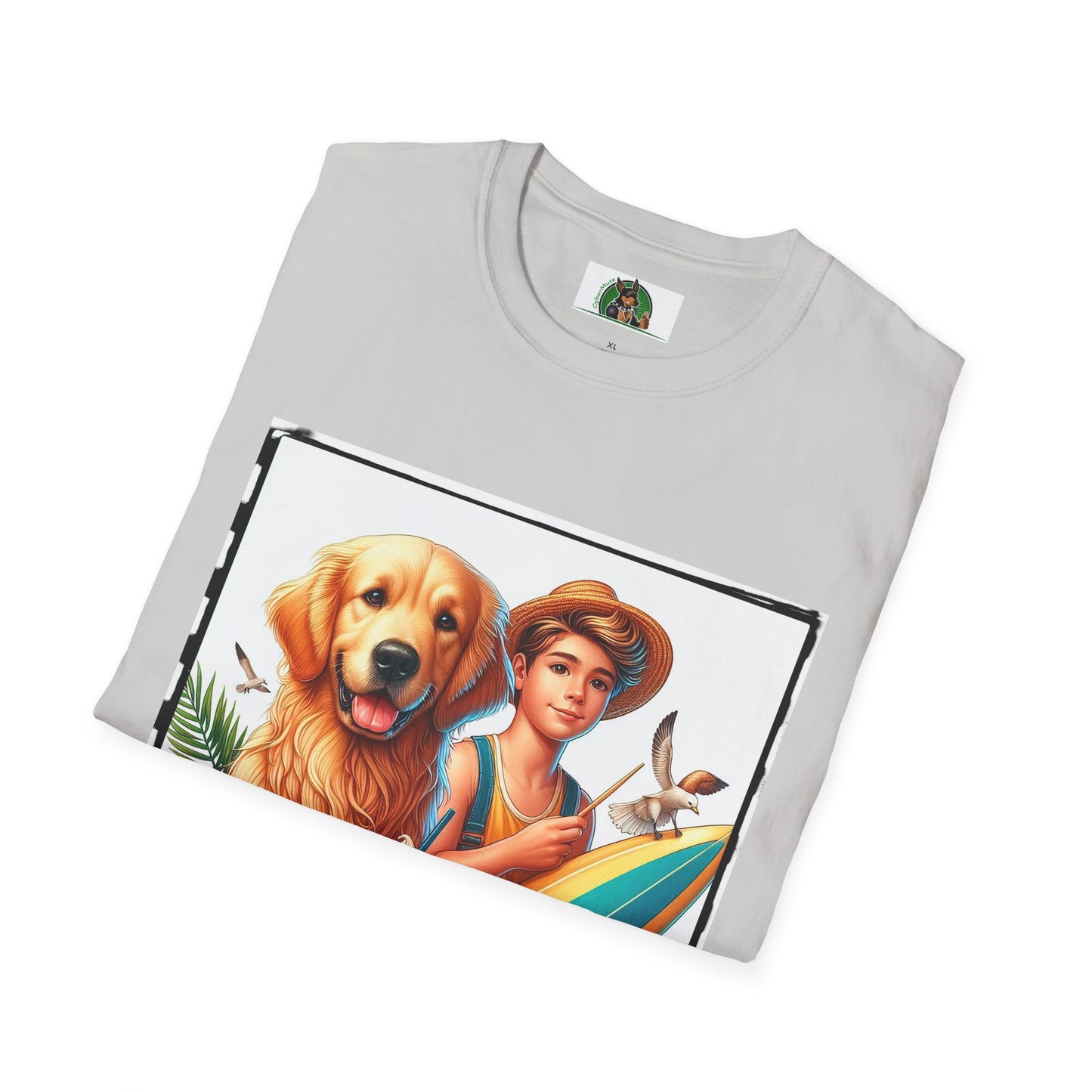 Golden Retriever boy and handsome puppy