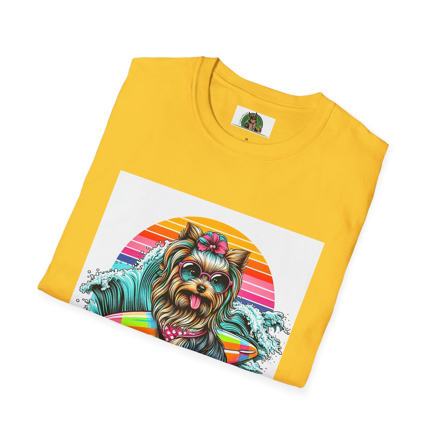 Yorkie cute girl surfer shirt
