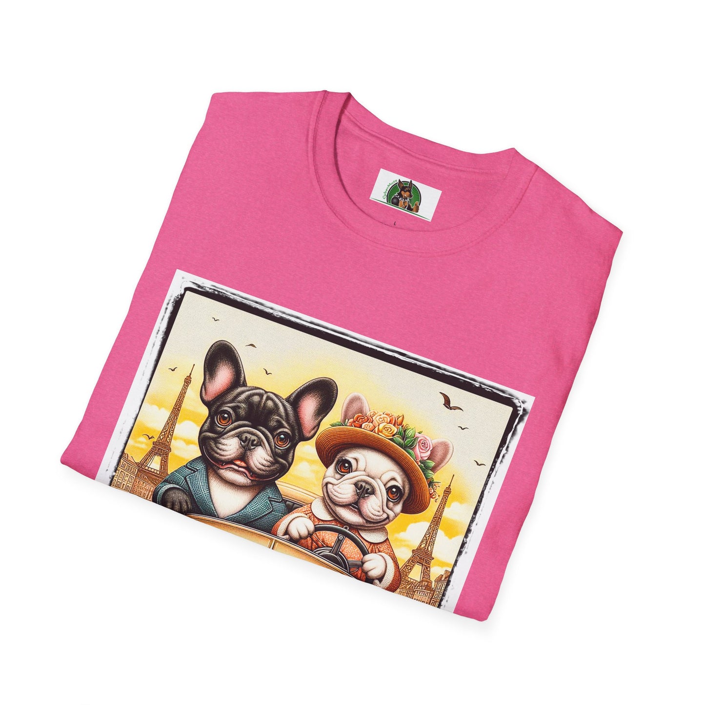 Wacky French Bulldog T-Shirt Printify