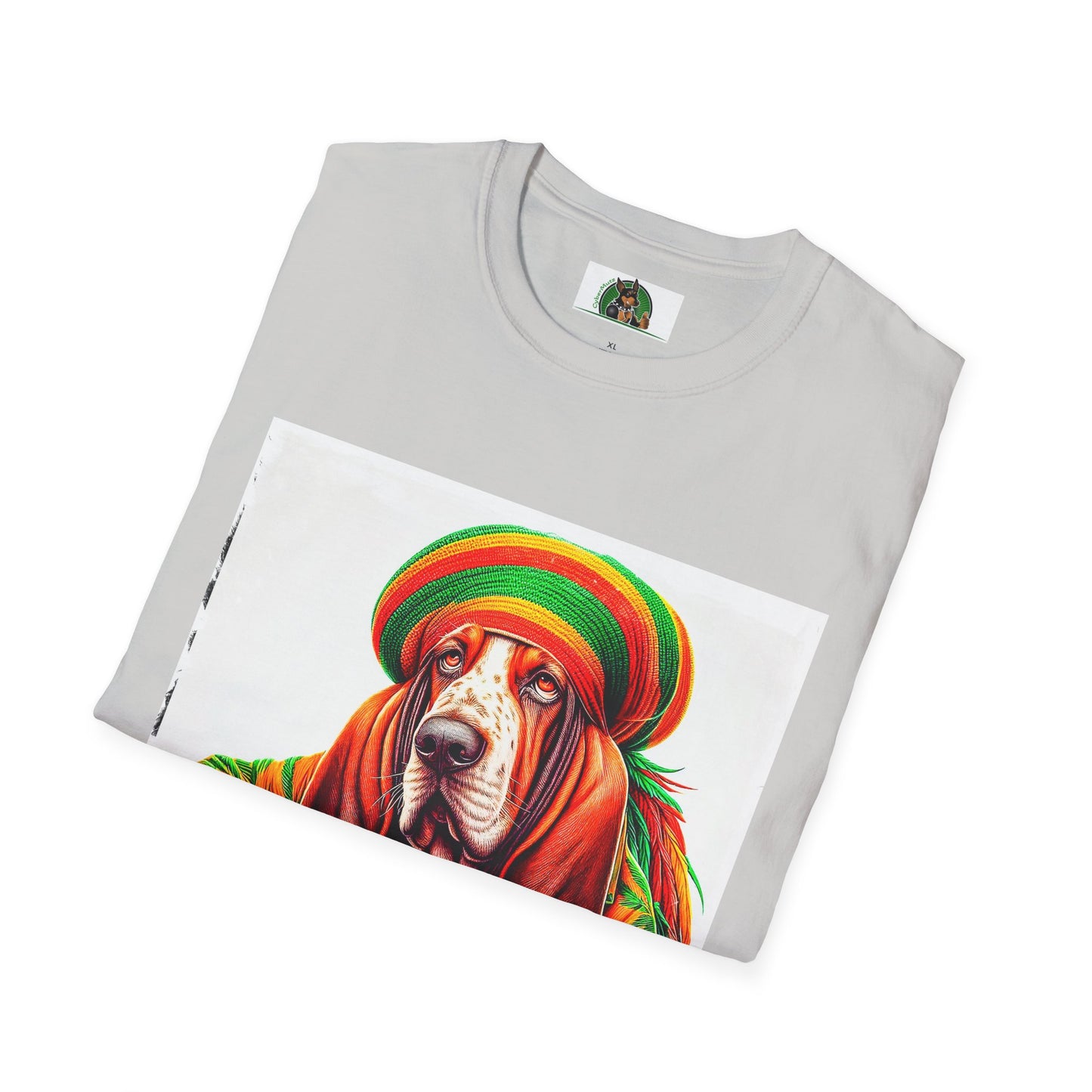 Basset Hound Rasta Dog Playing Guitar