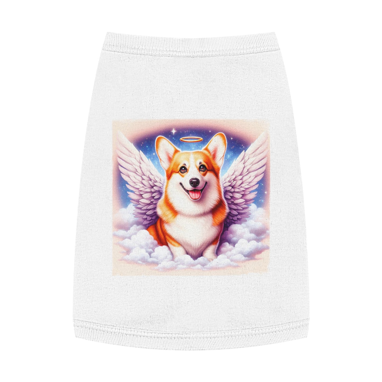 Pet Tank Top Pembroke Welsh Corgi angel Pets Printify