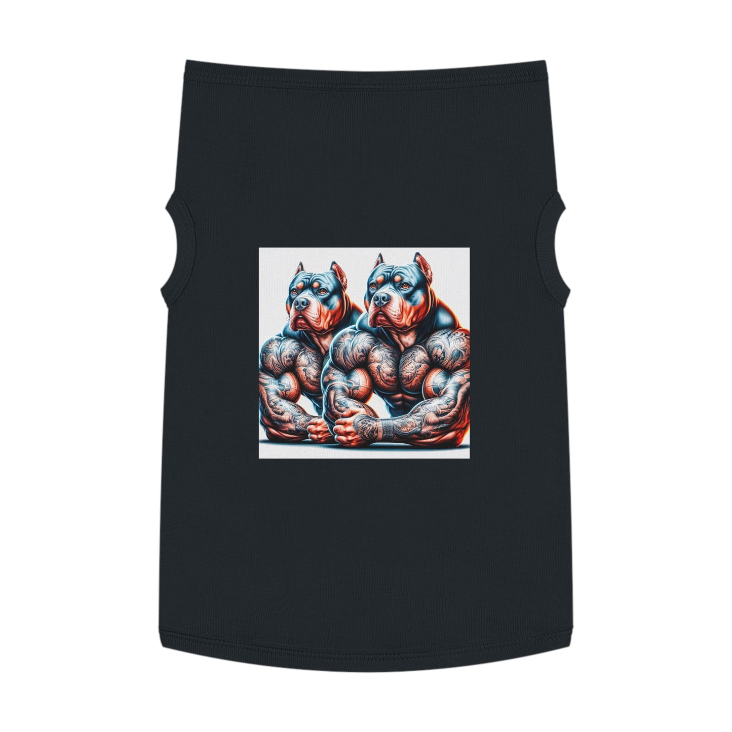 Pet Tank Top Pit Bull gym rat friends Pets Printify XL Black