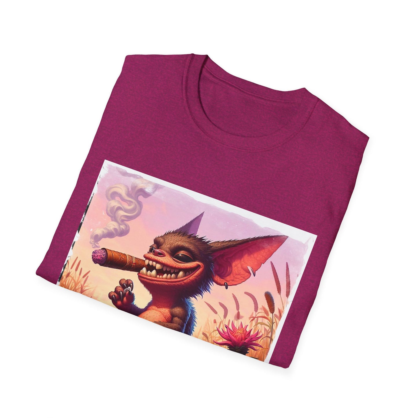 Chupacabra happily smoking t shirt