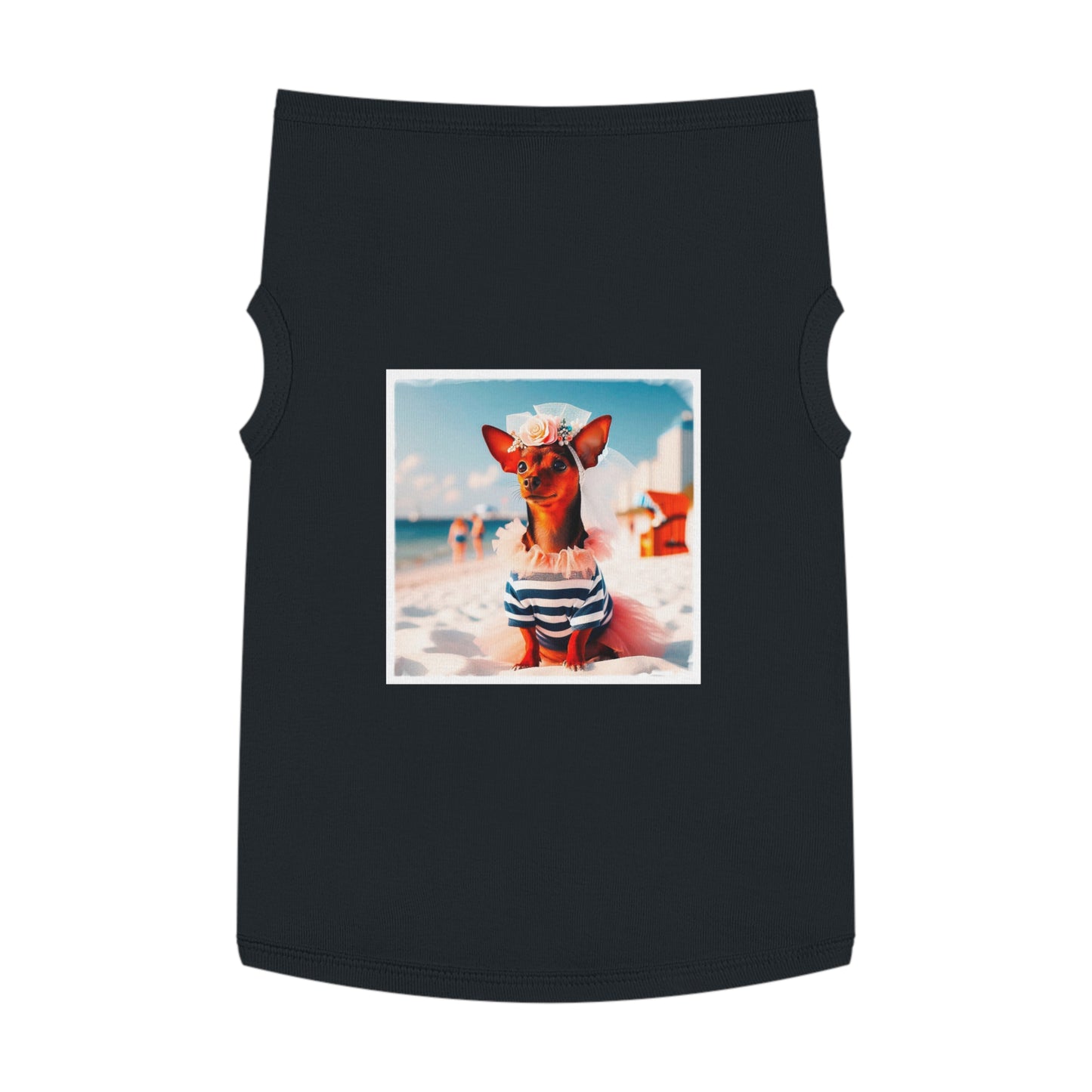 Dog Tank Top - Min Pin Tank Tops pretty bride Pets Printify