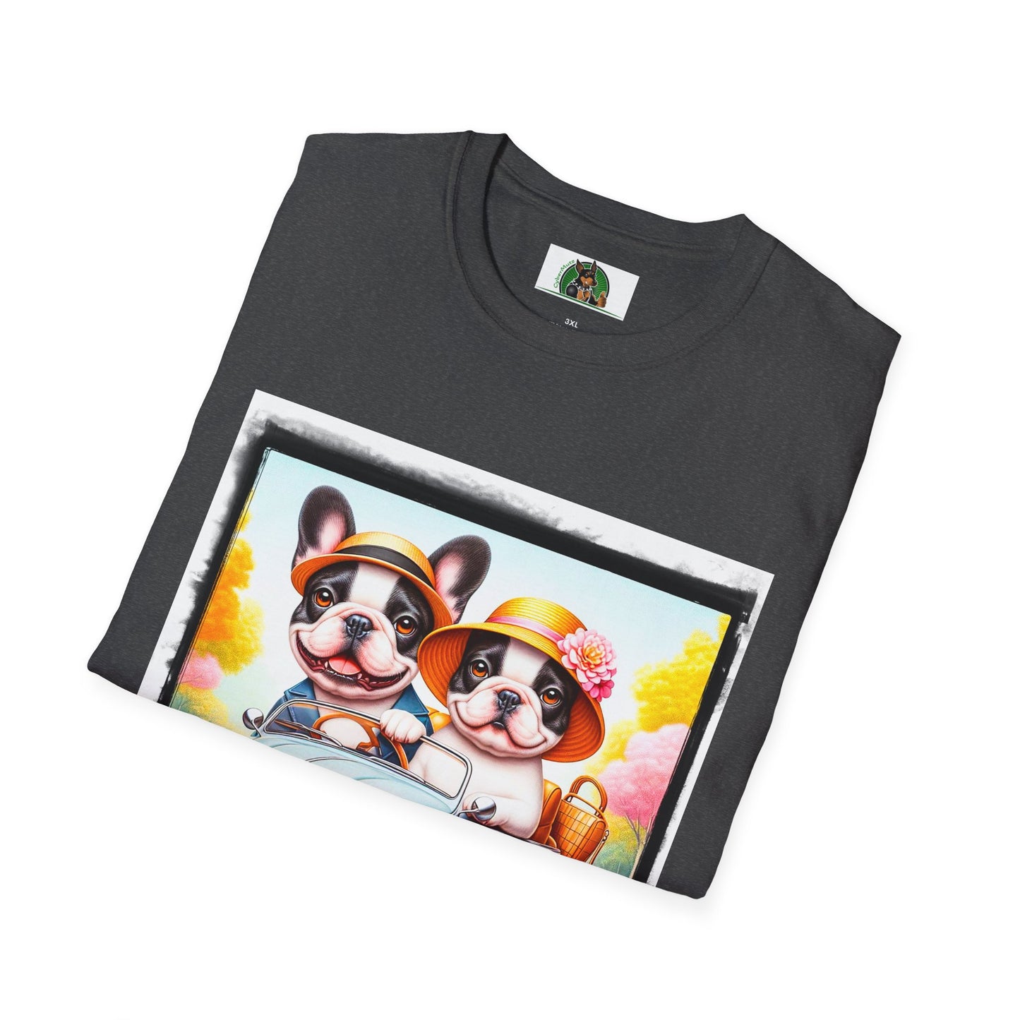 Wacky French Bulldog T-Shirt Printify