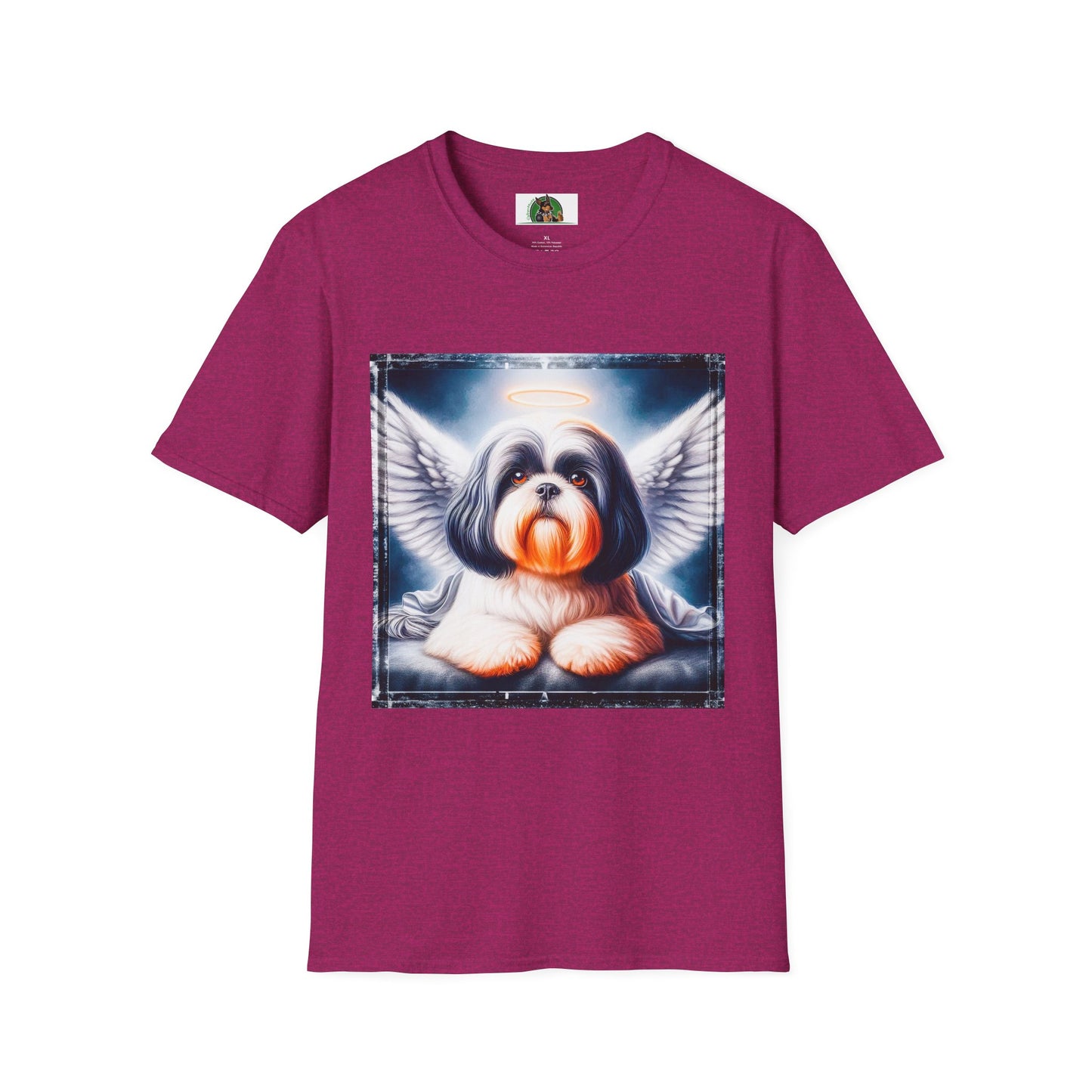 Shih Tzu Heaven anf clouds shirt T-Shirt Printify S Antique Heliconia