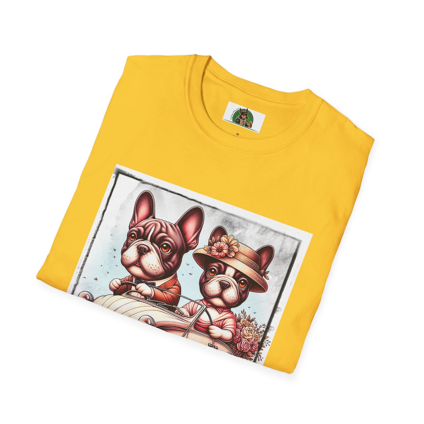 Wacky French Bulldog T-Shirt Printify