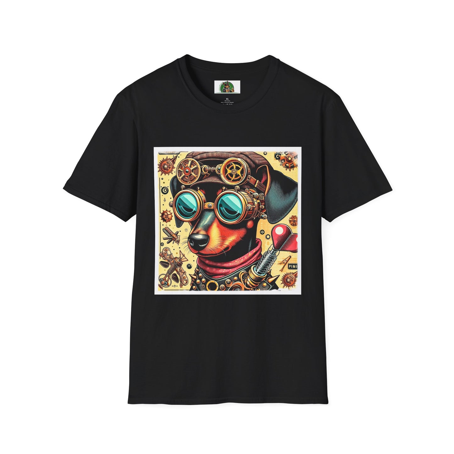 Min Pin T-Shirt steam punk fun T-Shirt Printify XS Black