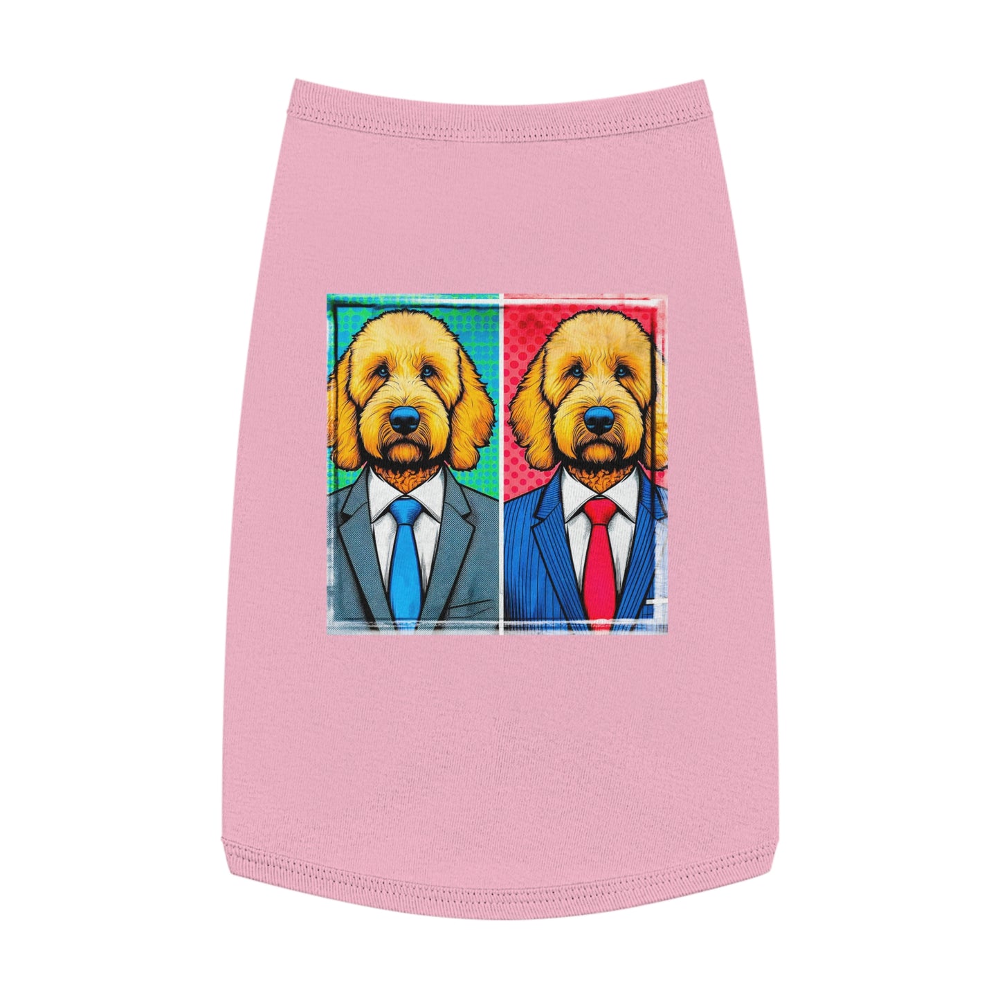 Pet Tank Golden Doodle business friends shirt Pets Printify L Pink
