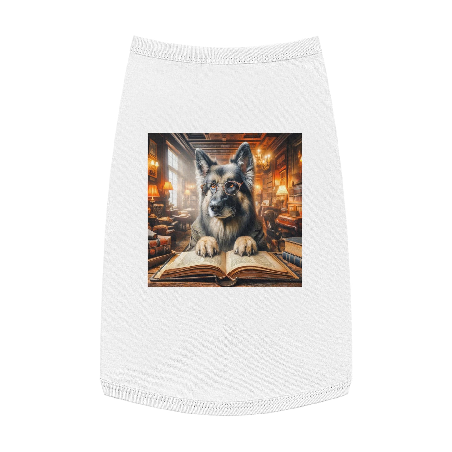 Pet Tank Top German Shepherd Pets Printify L White