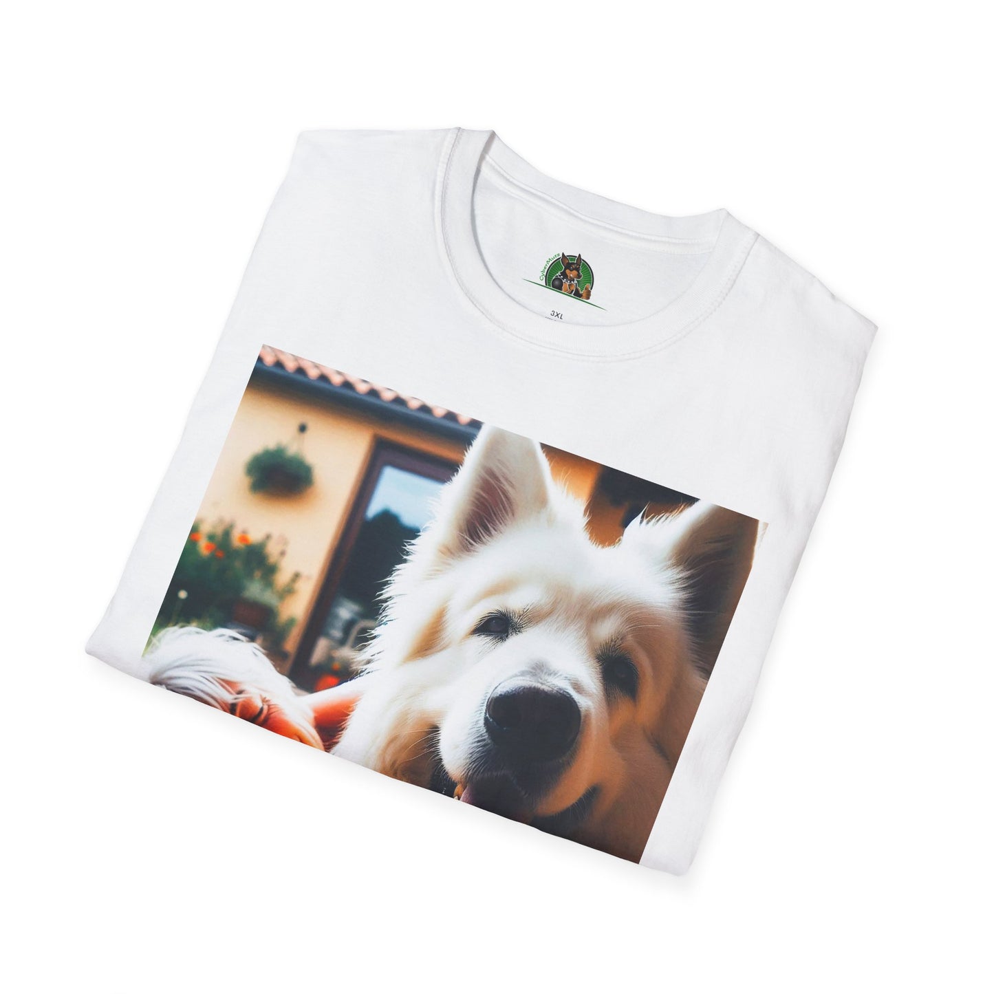 German Shepherd pretty fluffy boy shirt T-Shirt Printify
