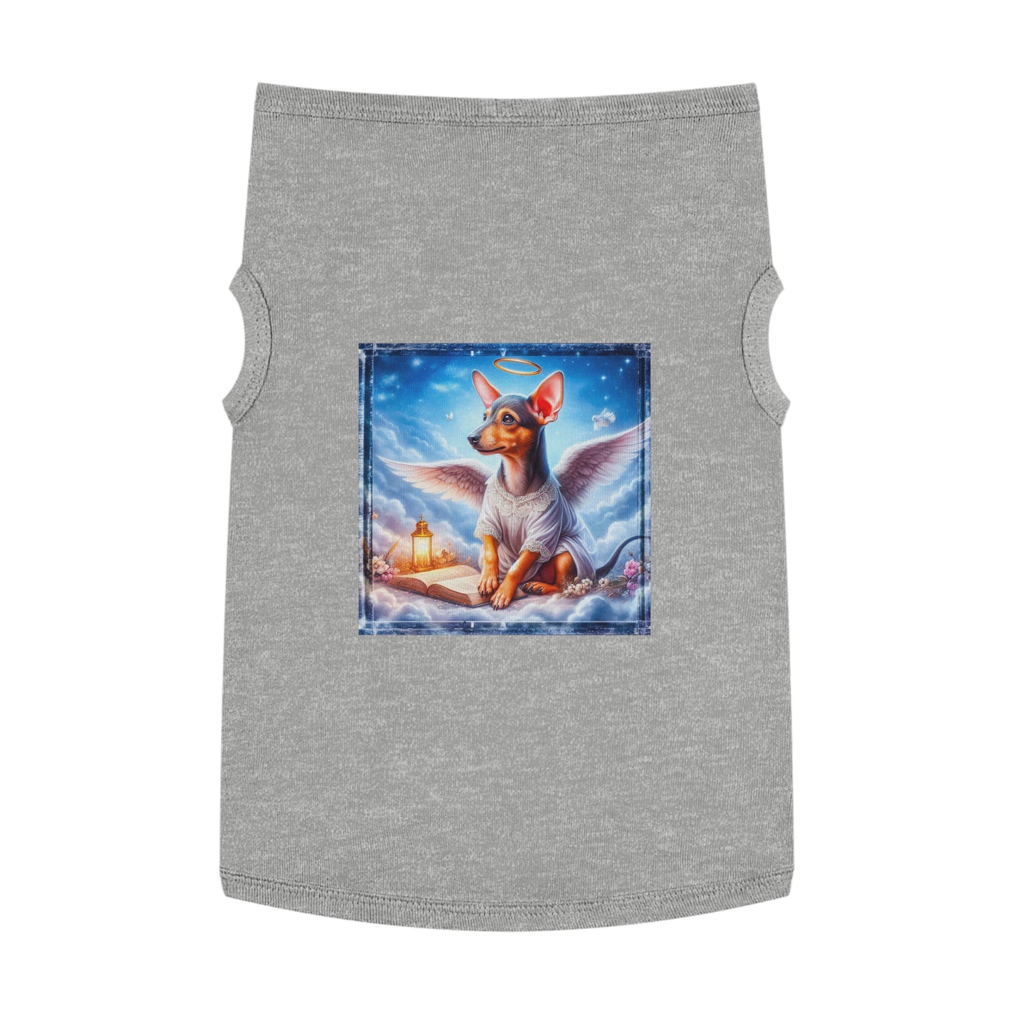 Pet Tank Top Rat Terrier heavenly Angel Pets Printify XL Heather