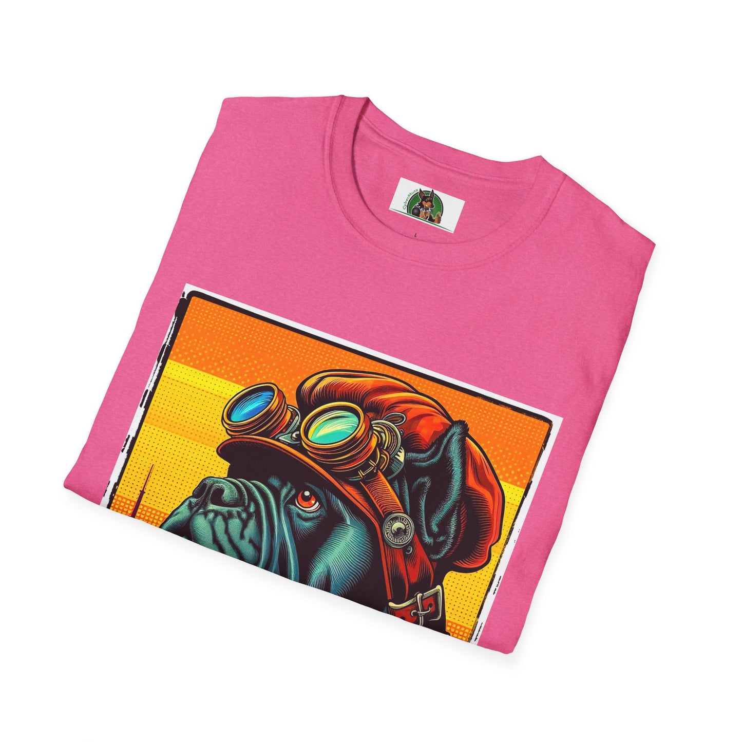 Cane Corso Steampunk City Background TShirt