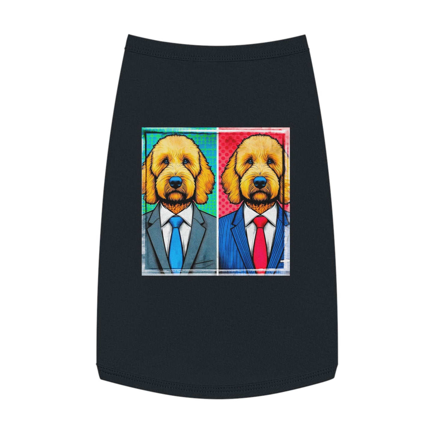 Pet Tank Golden Doodle business friends shirt Pets Printify L Black