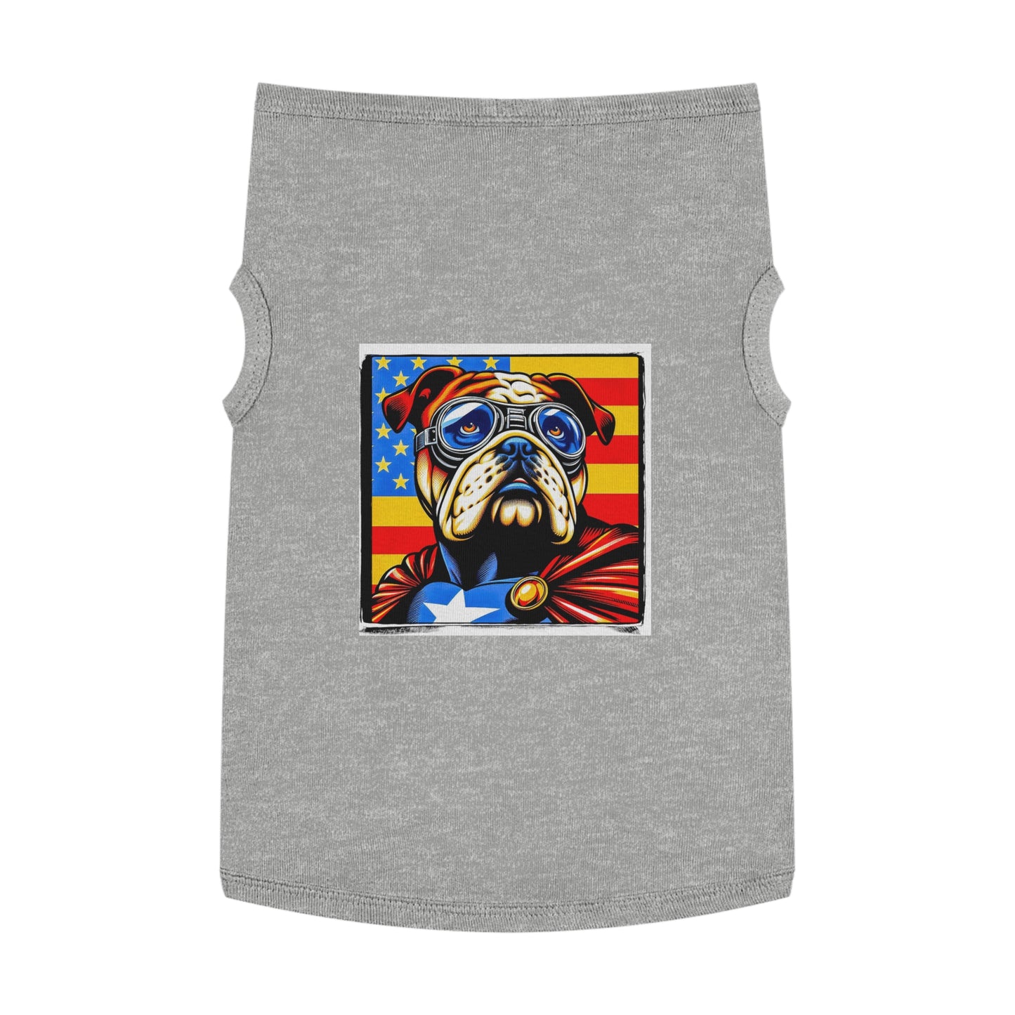 Pet Tank Top Bulldog American dream t shirt Pets Printify XL Heather