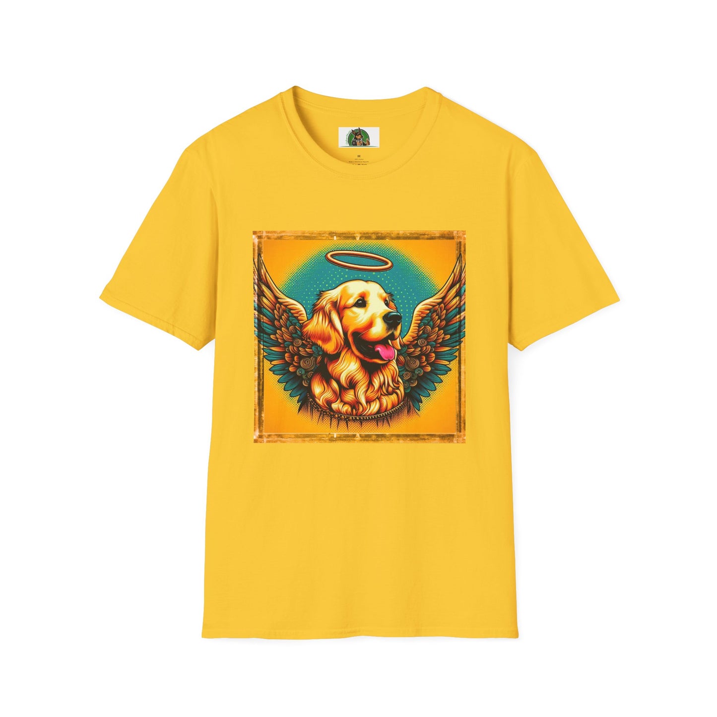 Golden Retriever glowing Angel t shirt T-Shirt Printify S Daisy