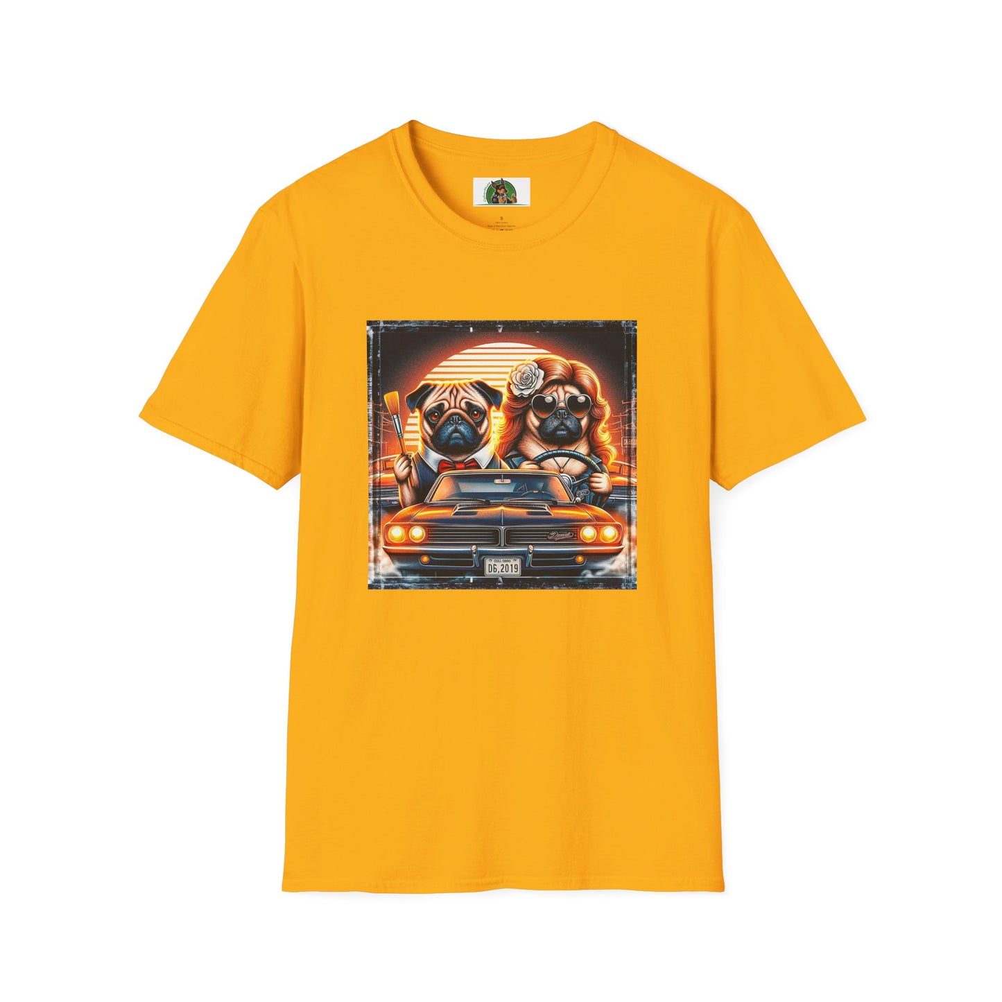 Wacky Pugs T-Shirt Printify S Gold