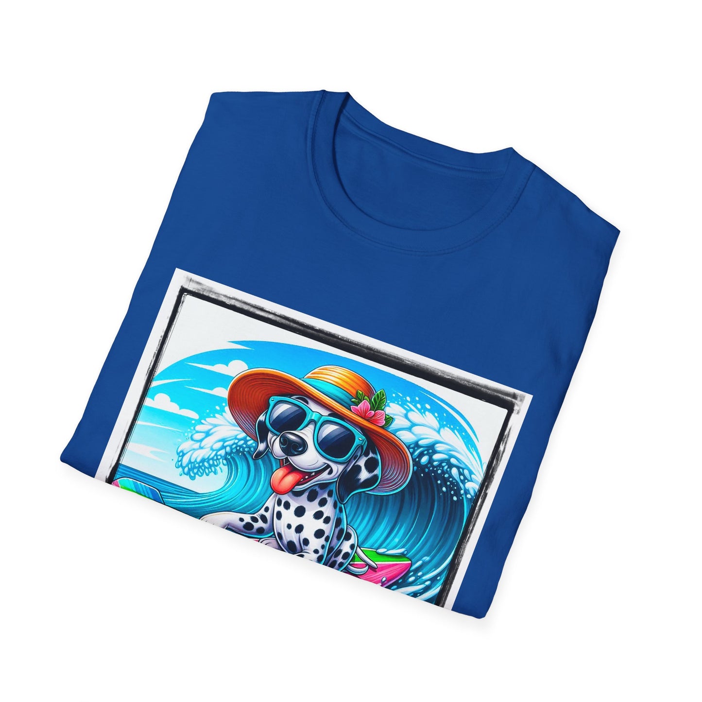 Dalmatian beach day t shirt T-Shirt Printify