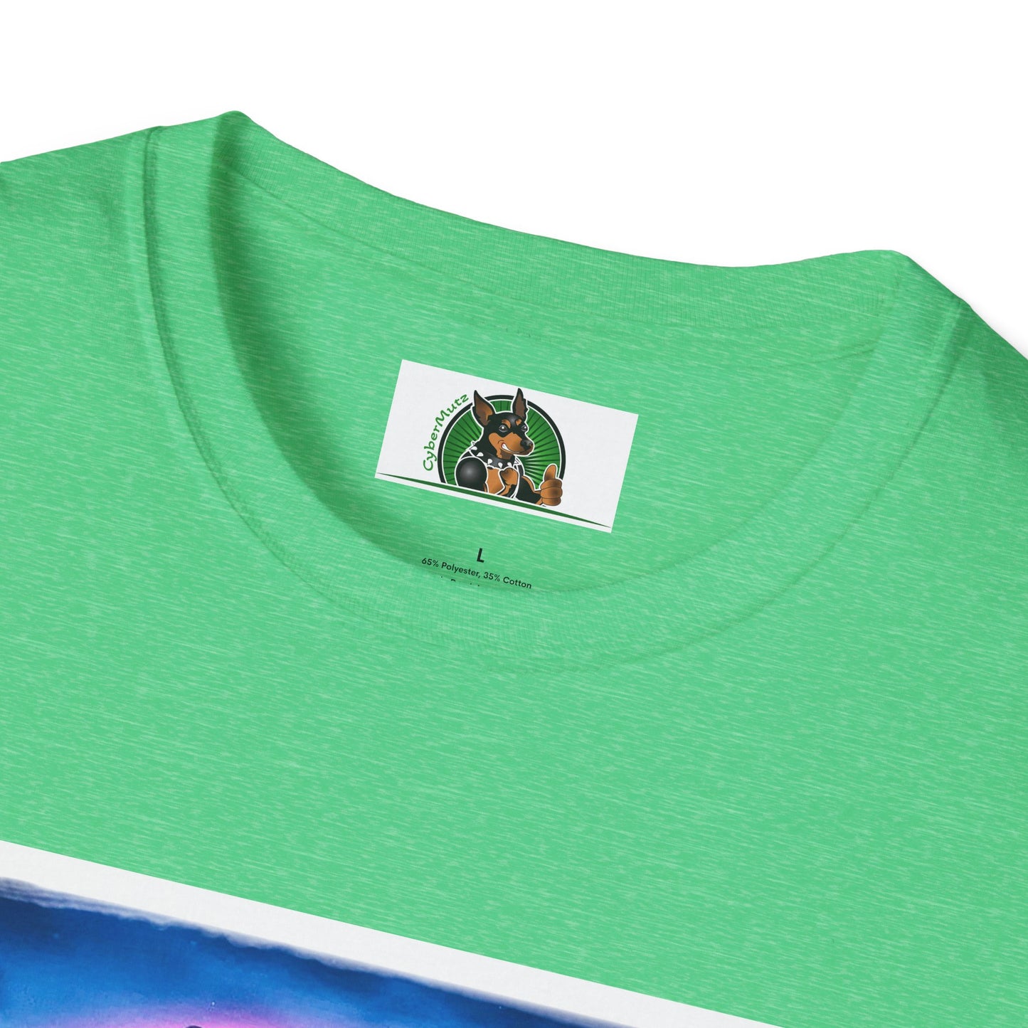 Min Pin T-Shirt rainbow T-Shirt Printify