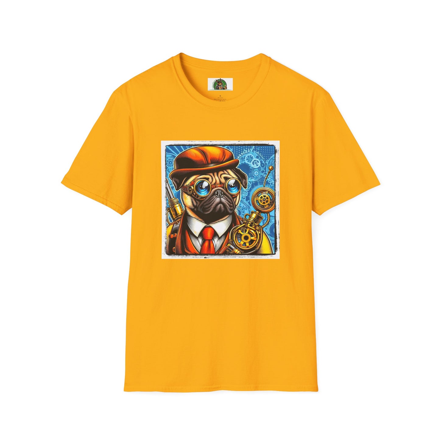 Pugs T-Shirt Printify S Gold