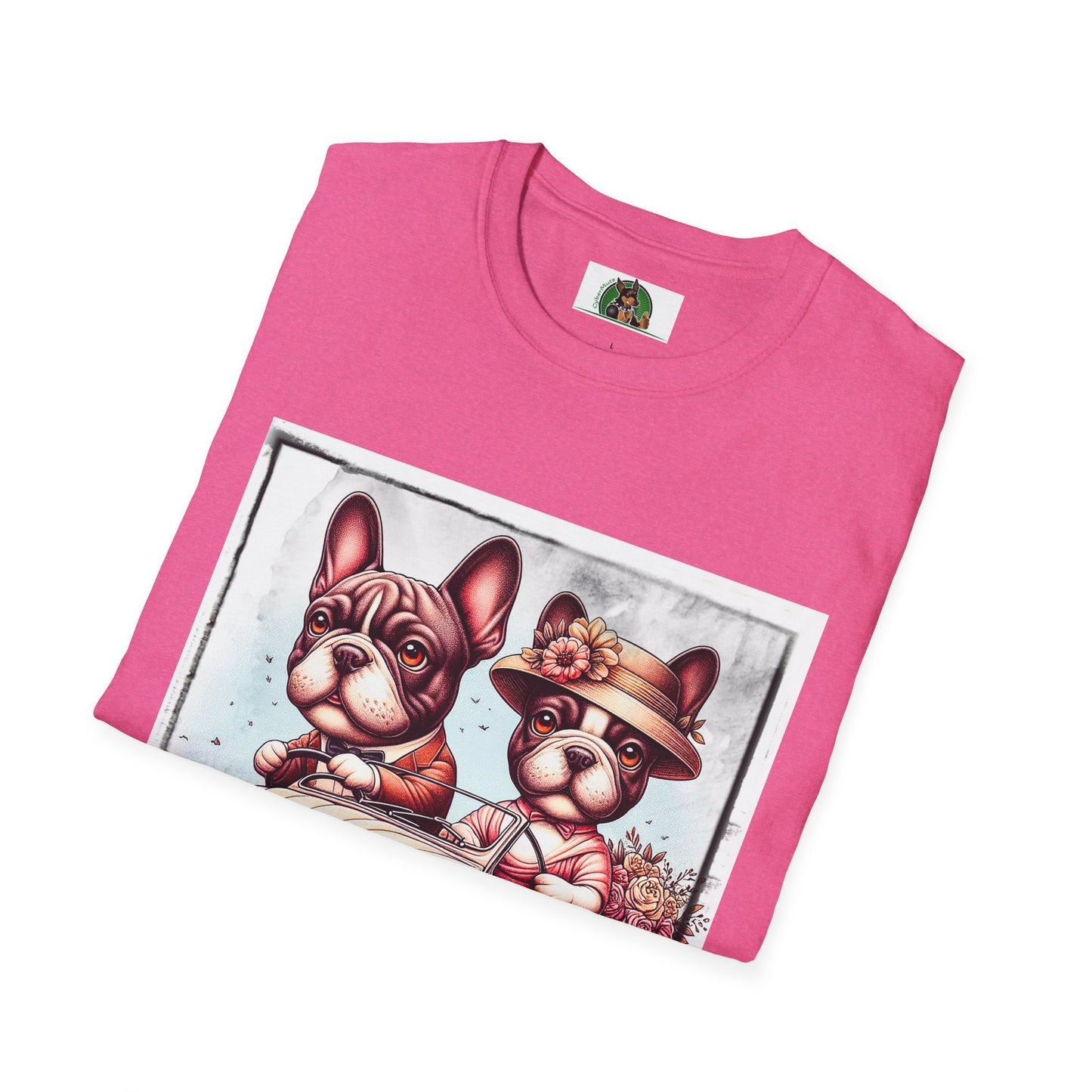 Wacky French Bulldog T-Shirt Printify